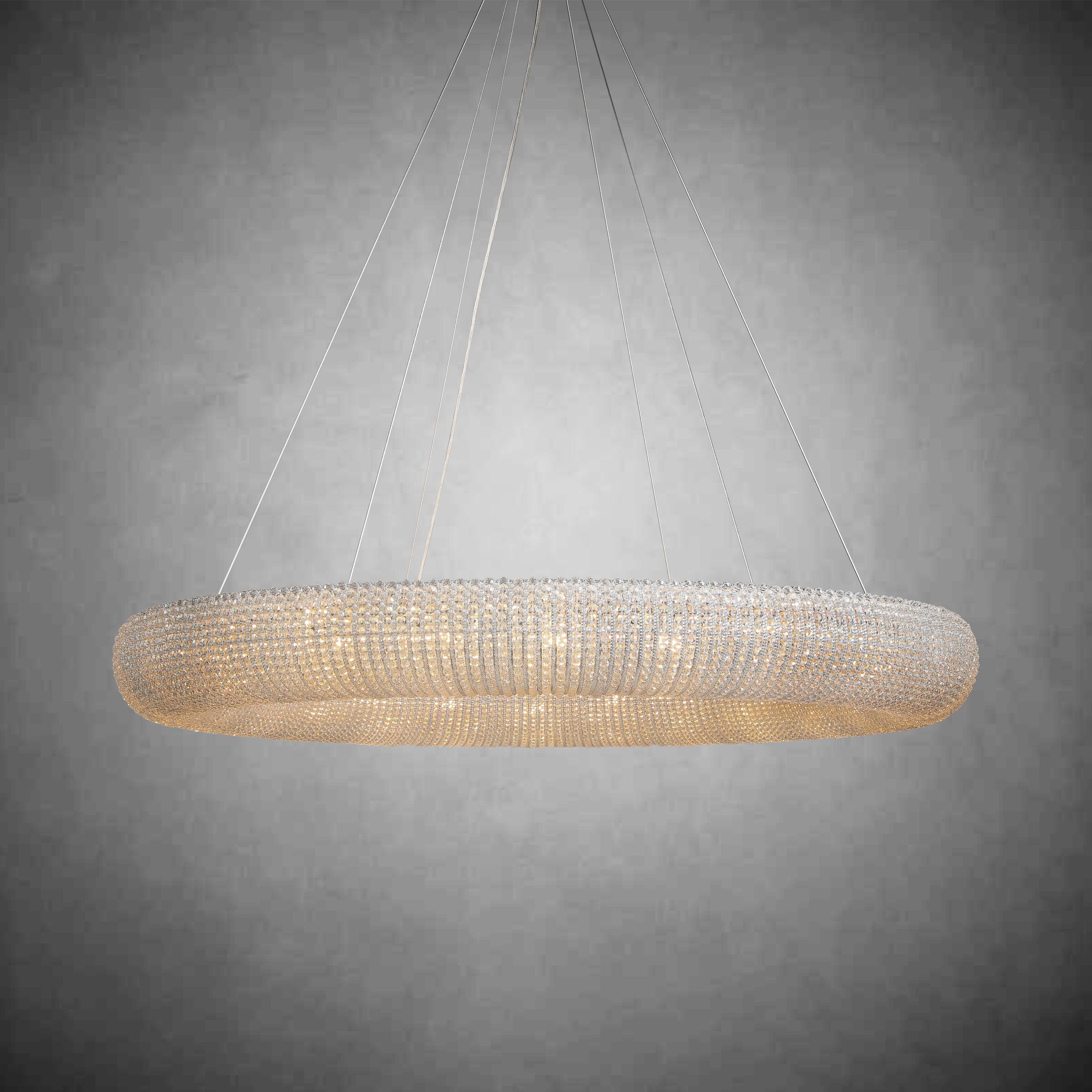 Halos Crystal Round LED Chandelier 32"41"59"72"