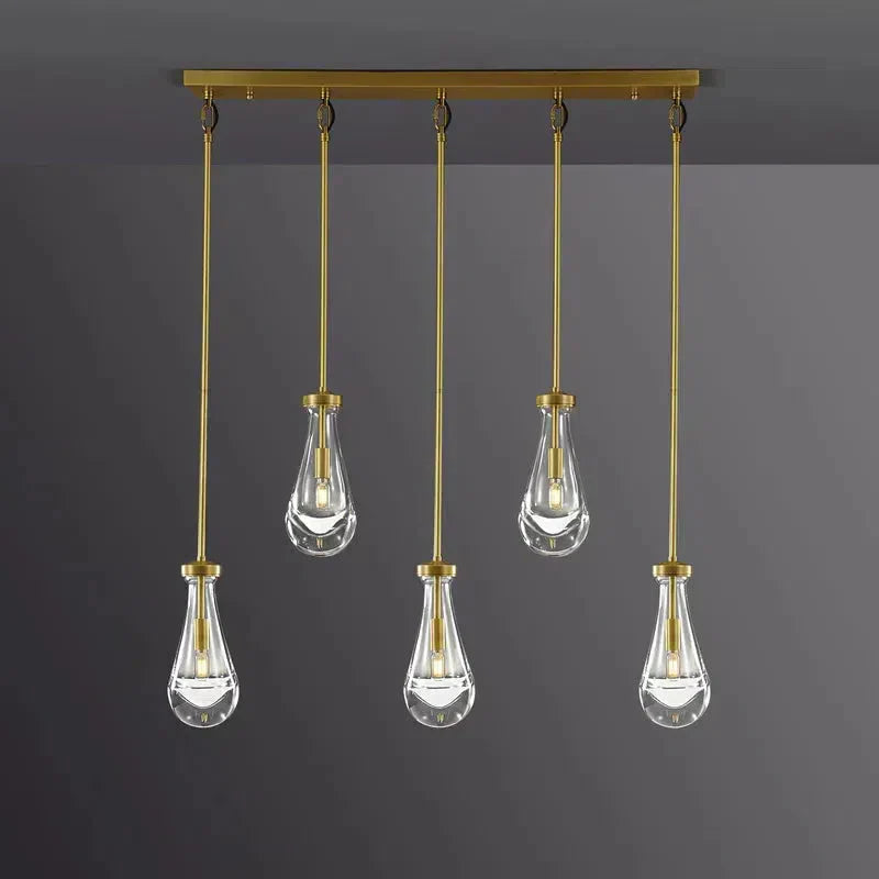 Raindrop Linear Chandelier 5-Light 36"