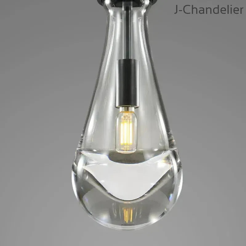 Raindrop Round Chandelier 5 Lights 14"D