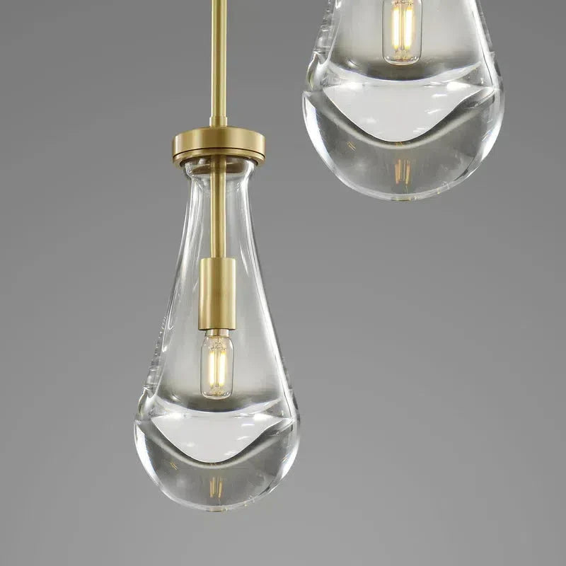 Raindrop Linear Chandelier 5-Light 36"