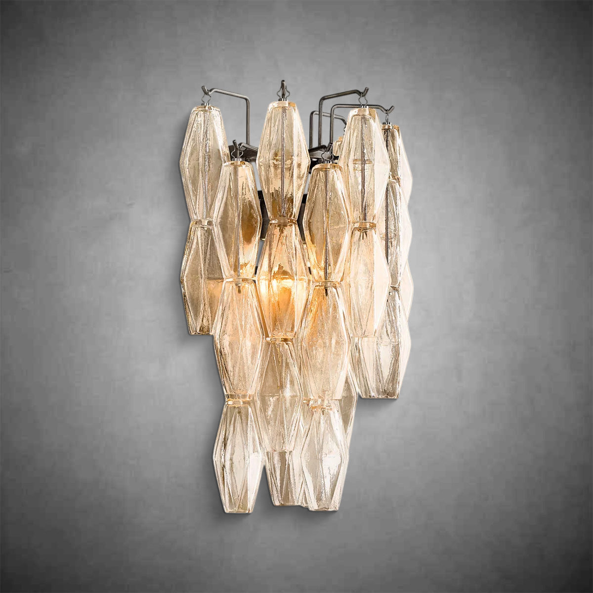 Chiaravalle Glass Short Wall Sconce