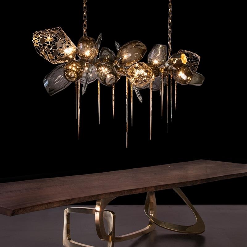Modern Wine Glass Shape Chandelier Italian Light Luxury Light Fixture for Dining Room/Living Room