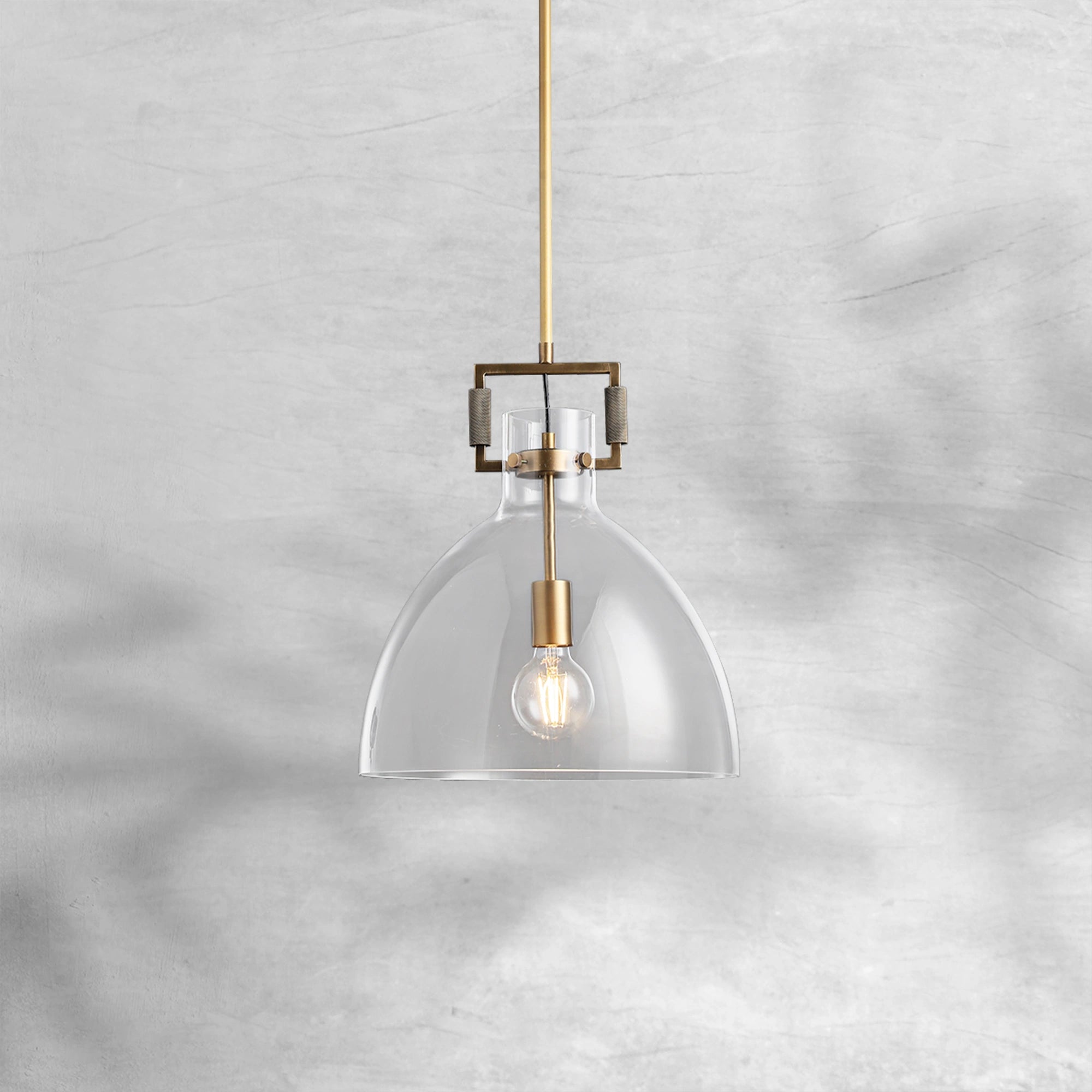 Machine Glass Cloche Pendant 10" 14" 18"