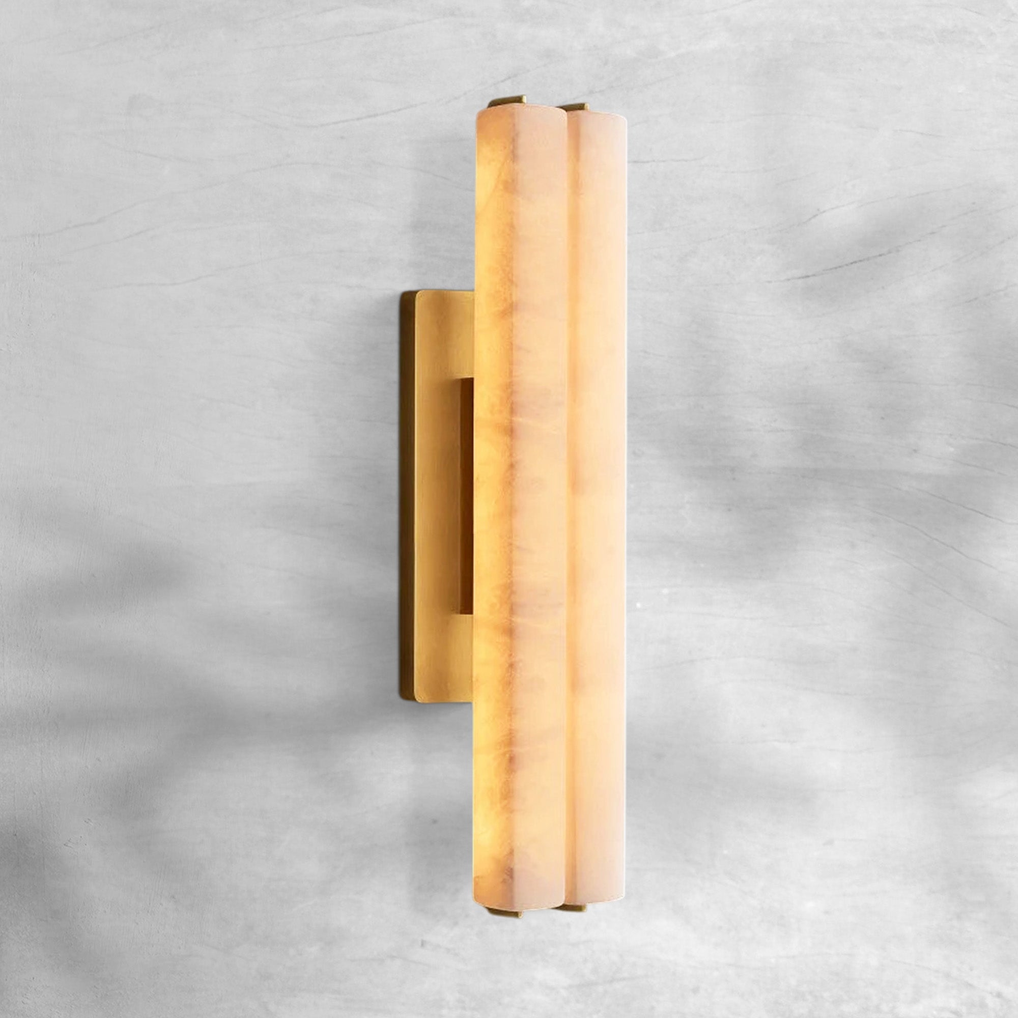 Auduban Alabaster Double Sconce