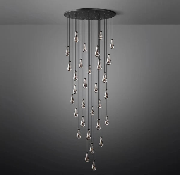 Raindrop Round Chandelier 60"