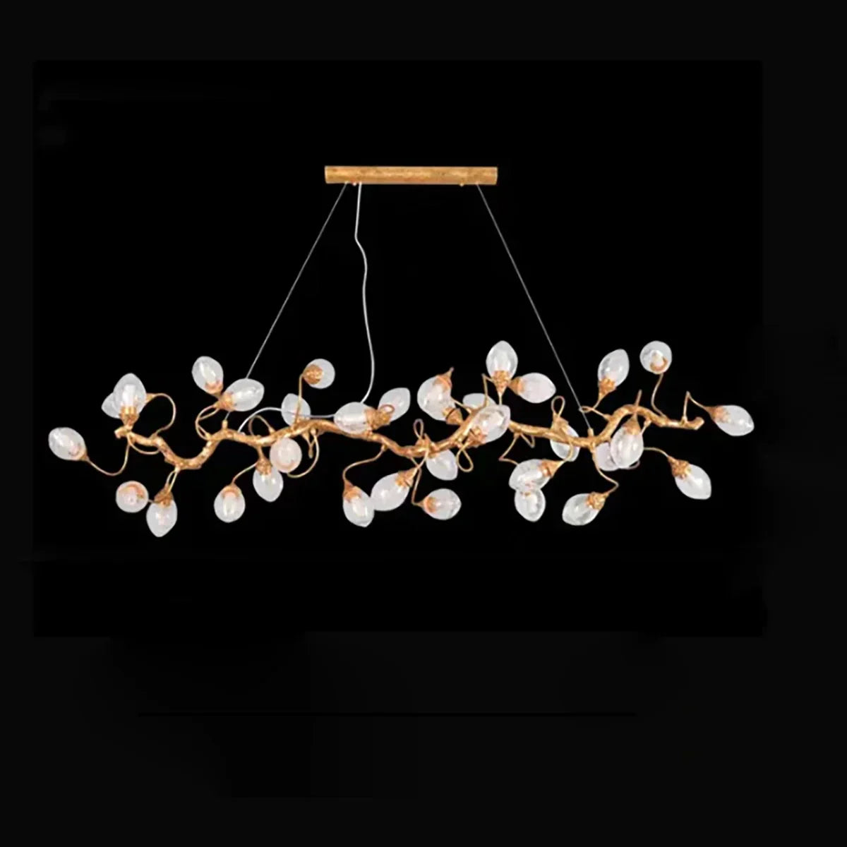 Art Clear Elegance Bubble Branch Linear Chandelier - Merlin Lamps