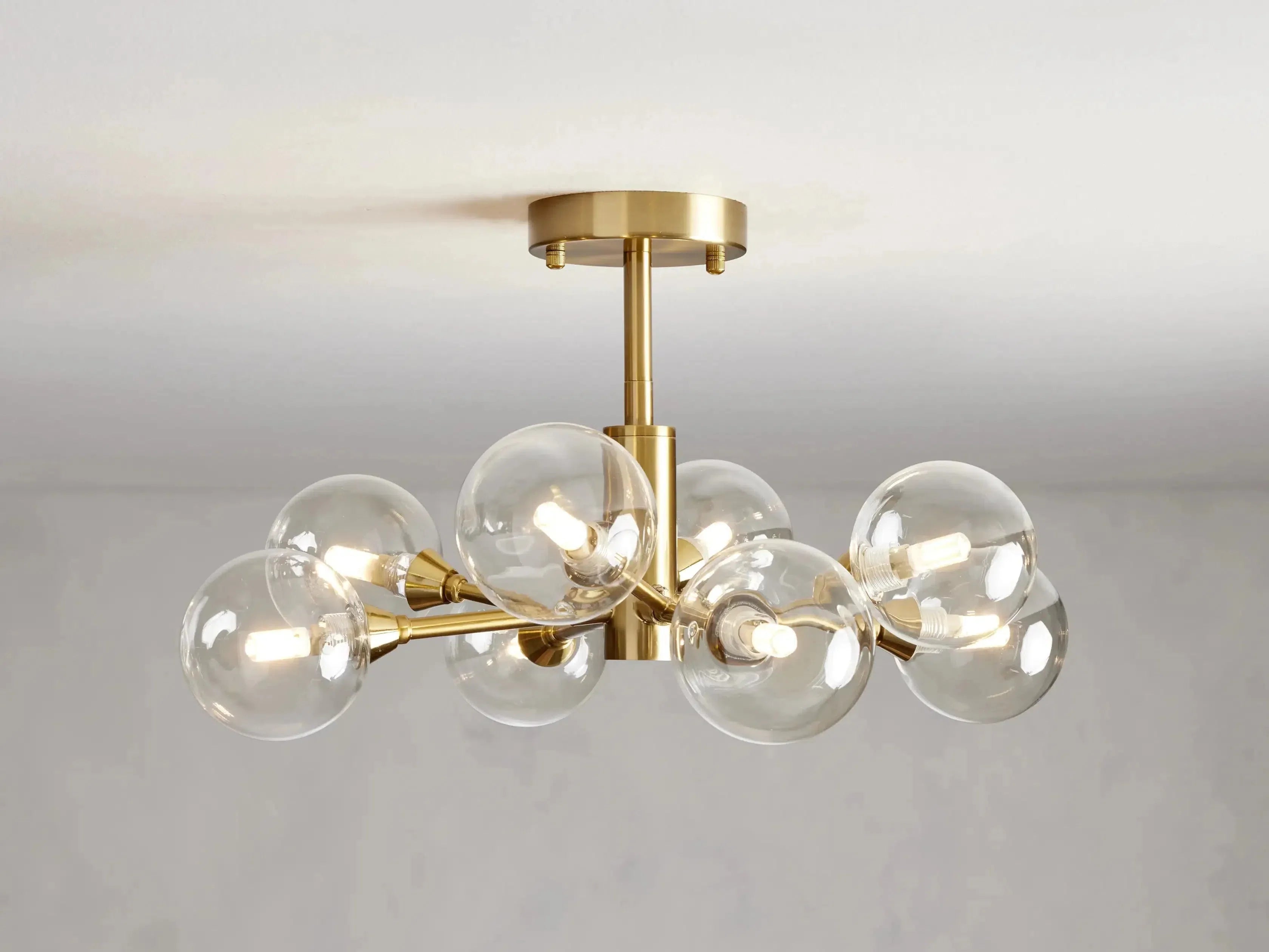 Apollo Moder Glass Ball Flushmount 20''36''47''