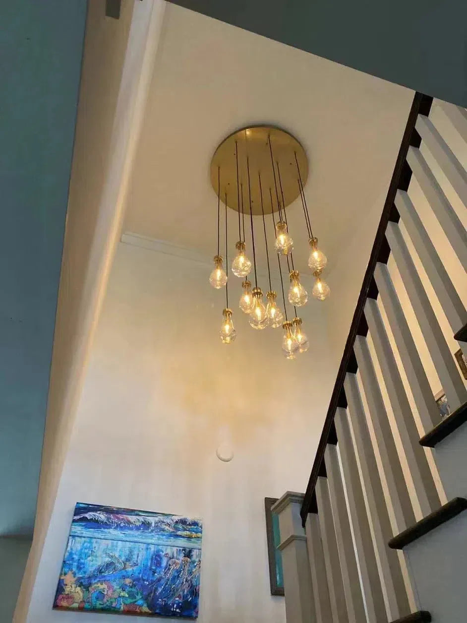 Raindrop Round Chandelier 60"