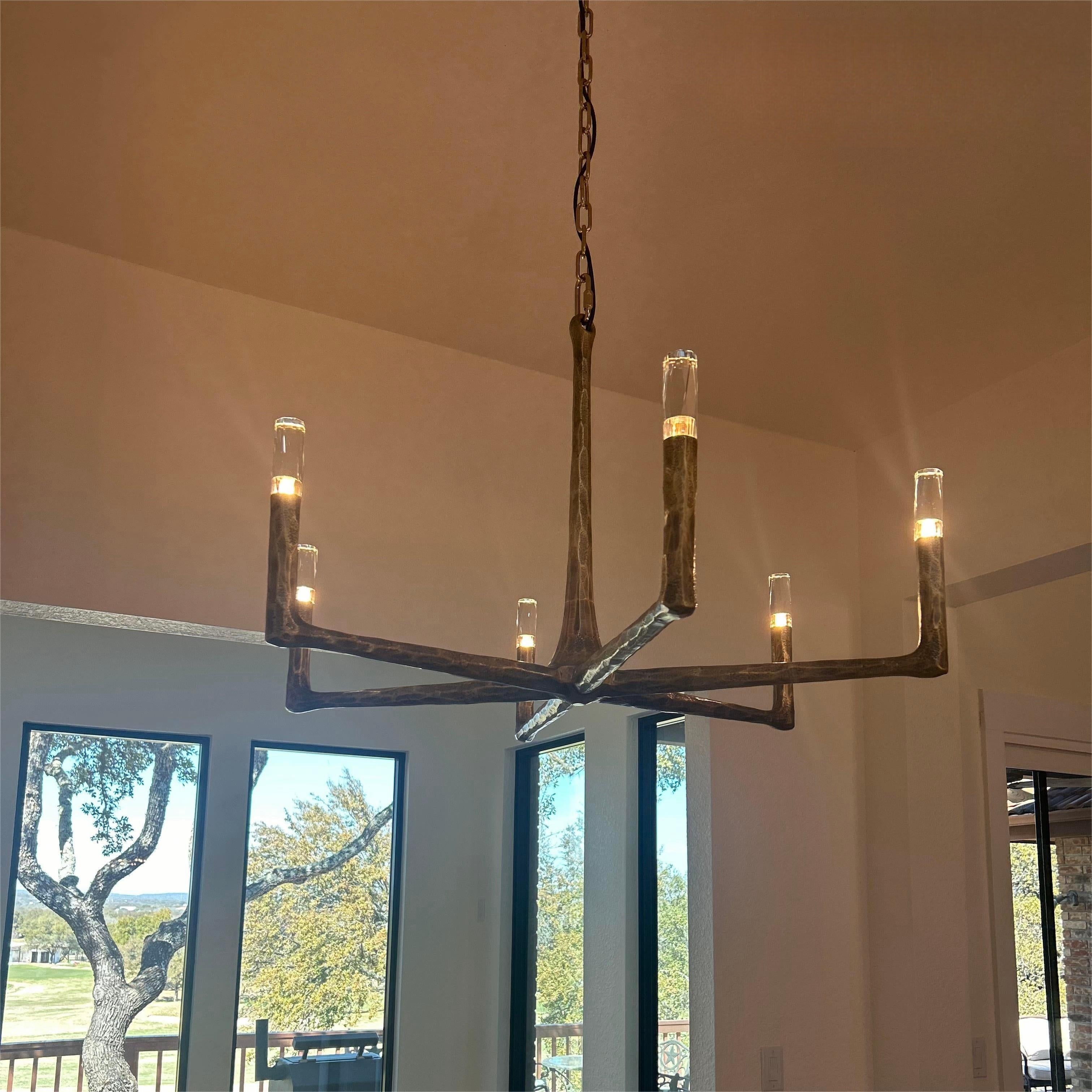 Thaddeas Forged Round Chandelier 36"48" 60" 72"