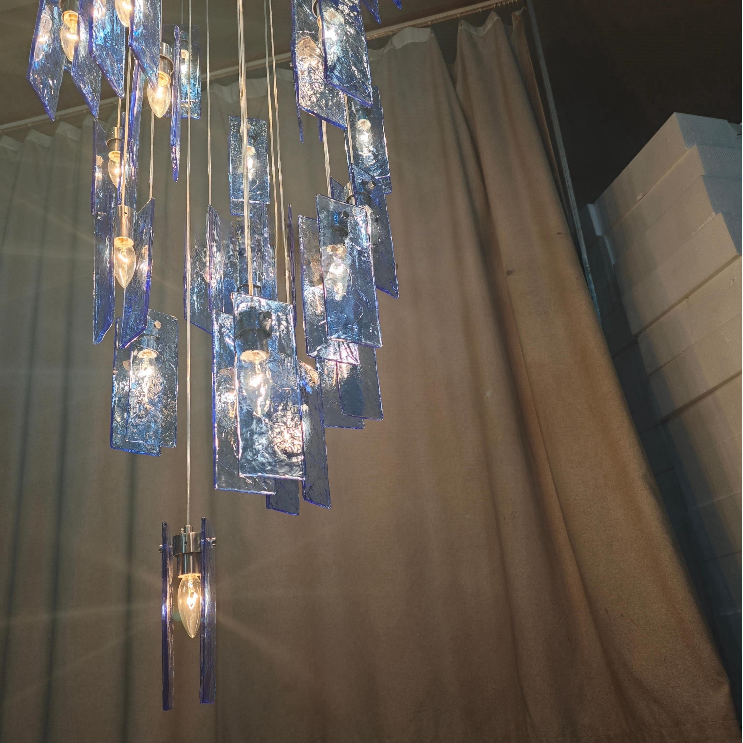 Art Design 1/25/60/84-Light Colorful Rectangle Cluster Glass Tile Pendant/Chandelier