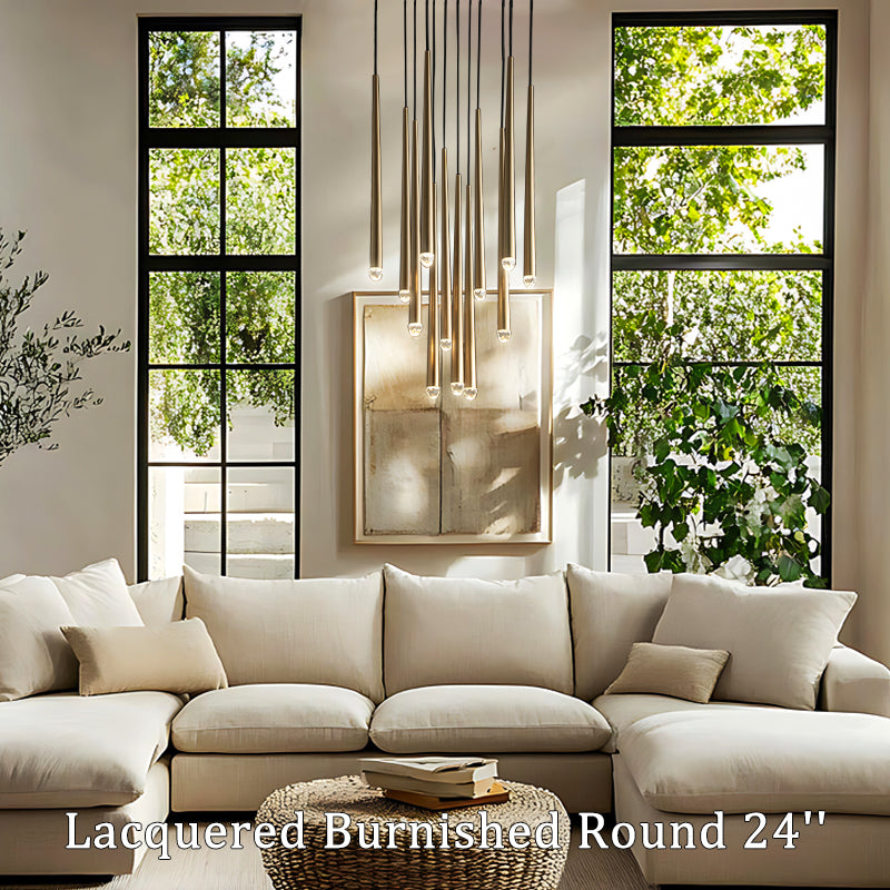 Aquitain Modern Round Chandelier 24"