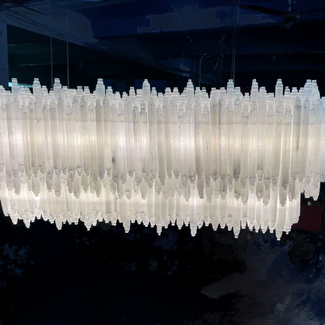 Selenine Rectangular Chandelier 54" 72"