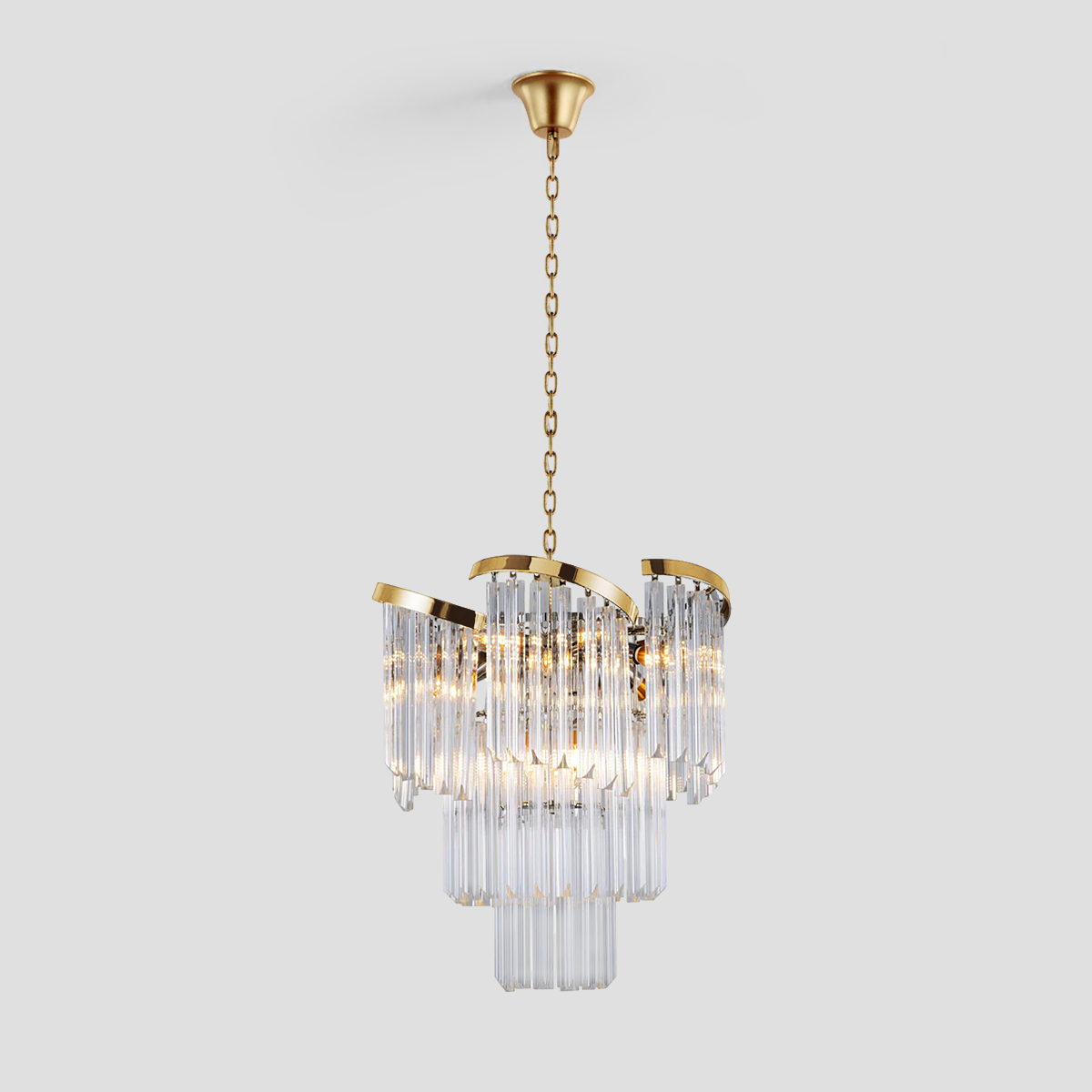 Twin Palms Multi-Tier Crystal Chandelier