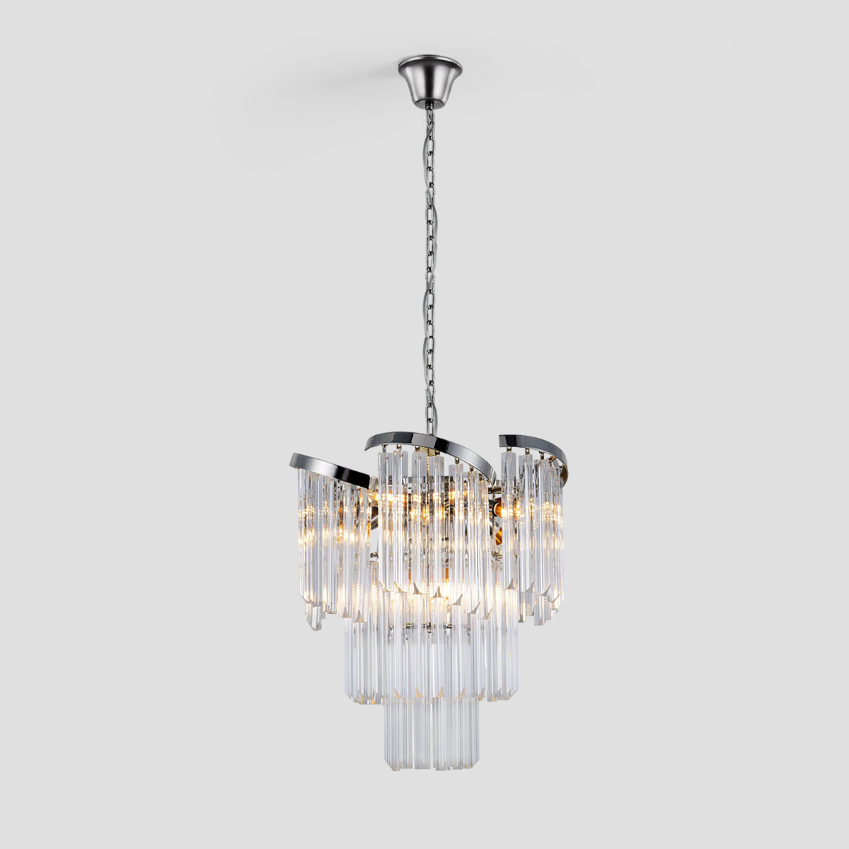 Twin Palms Multi-Tier Crystal Chandelier