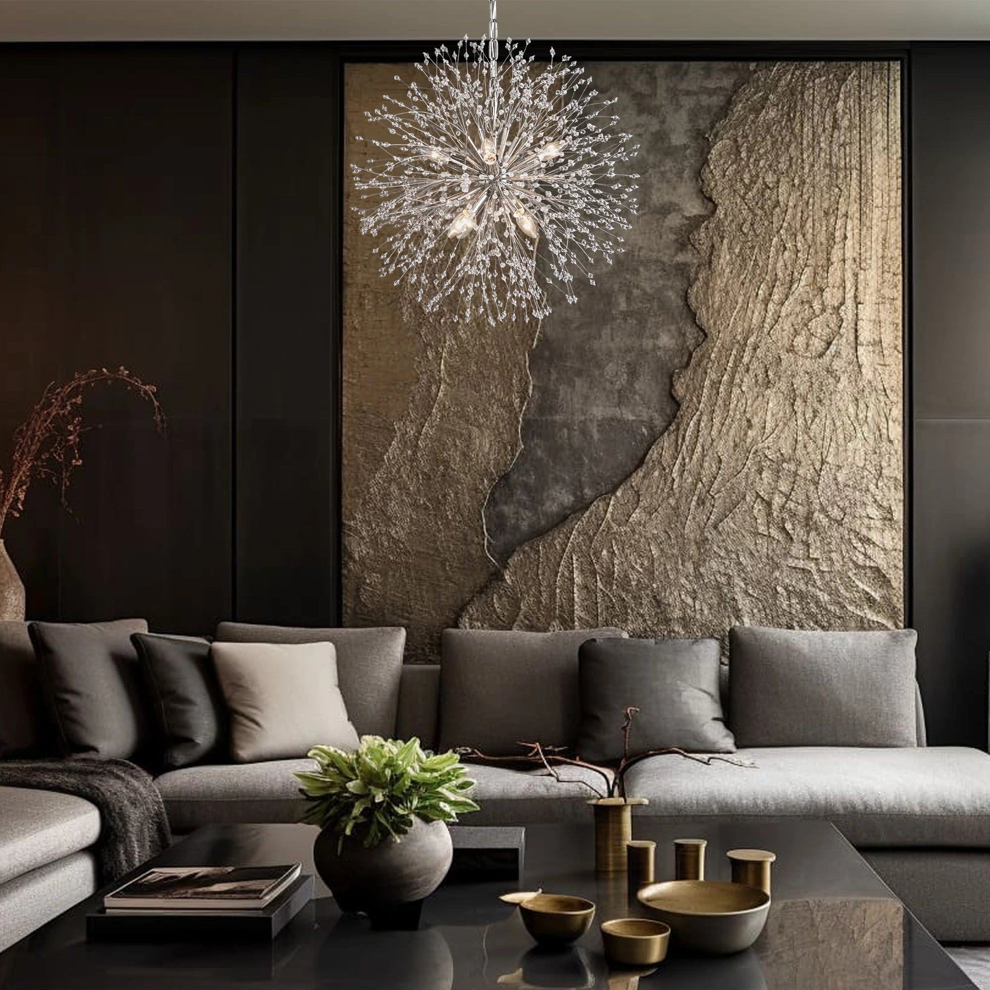 Dandelion Round Chandelier 22"30"43"