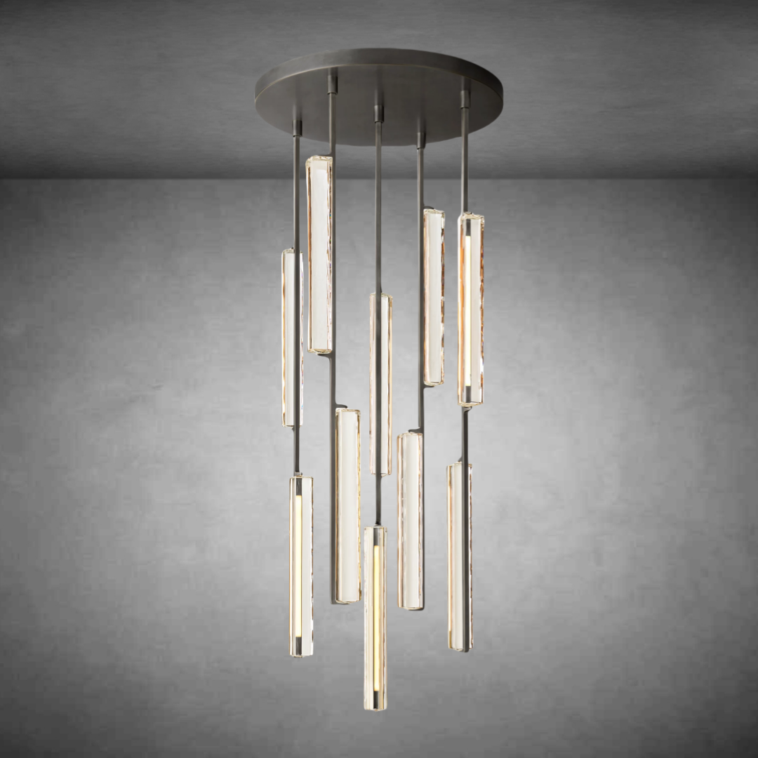 Auduban Crystal Round Chandelier