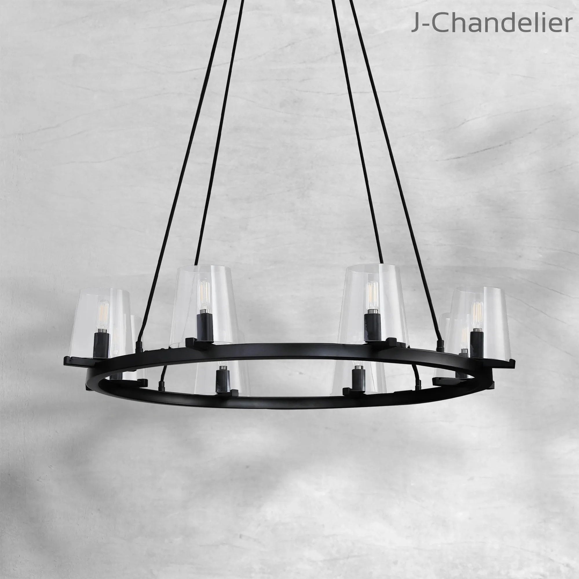Paricia Glass Round Chandelier 36"48"60"