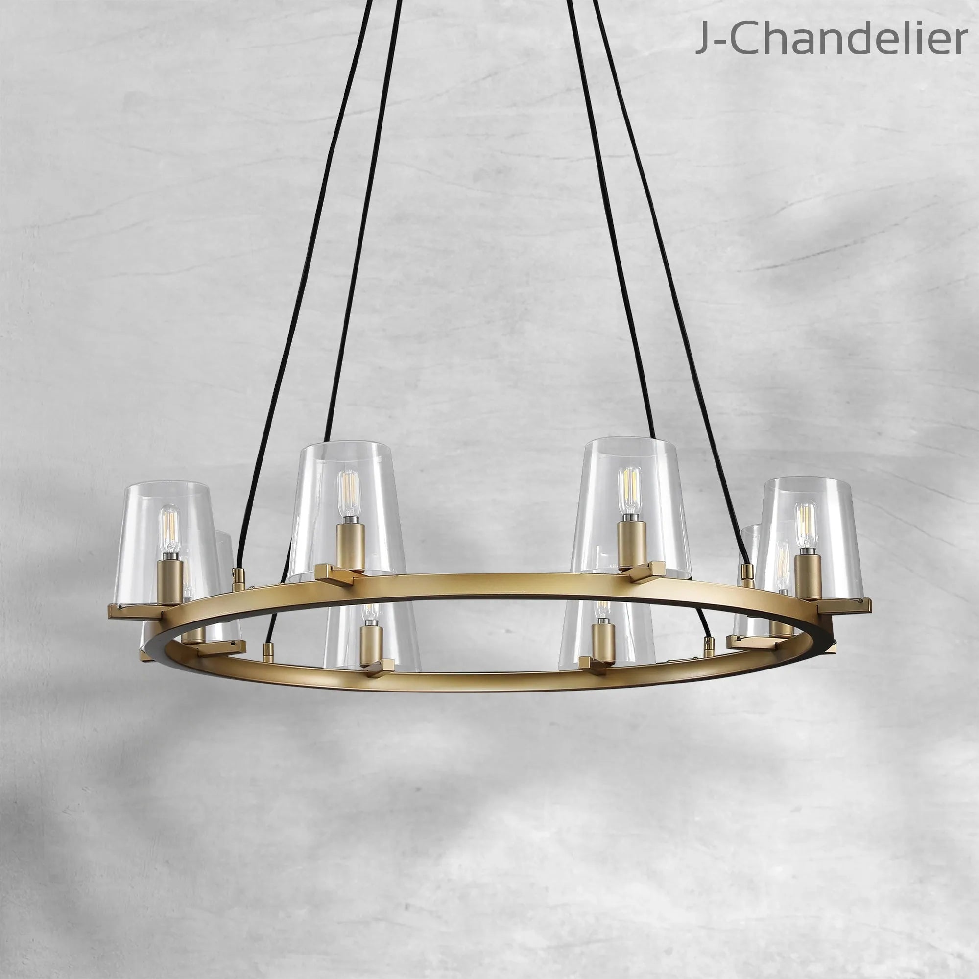 Paricia Glass Round Chandelier 36"48"60"