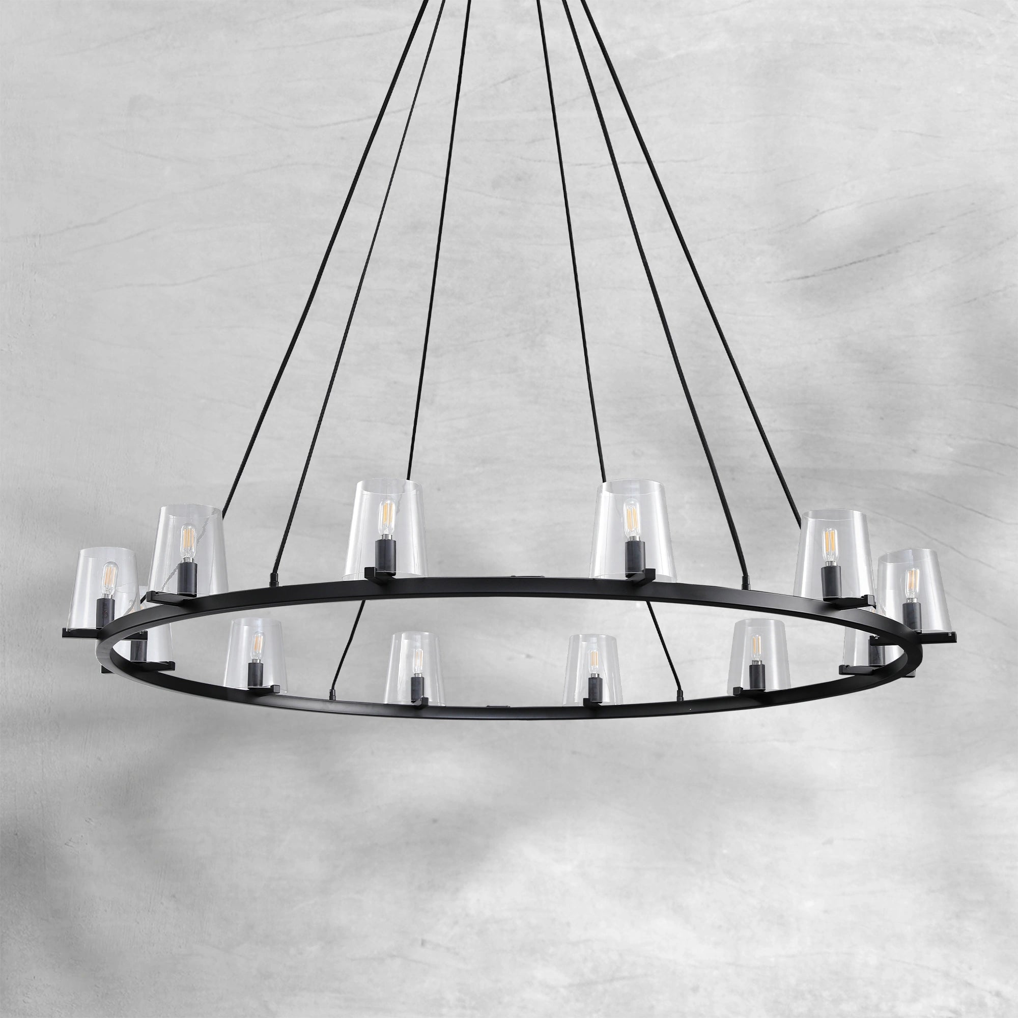 Paricia Glass Round Chandelier 36"48"60"