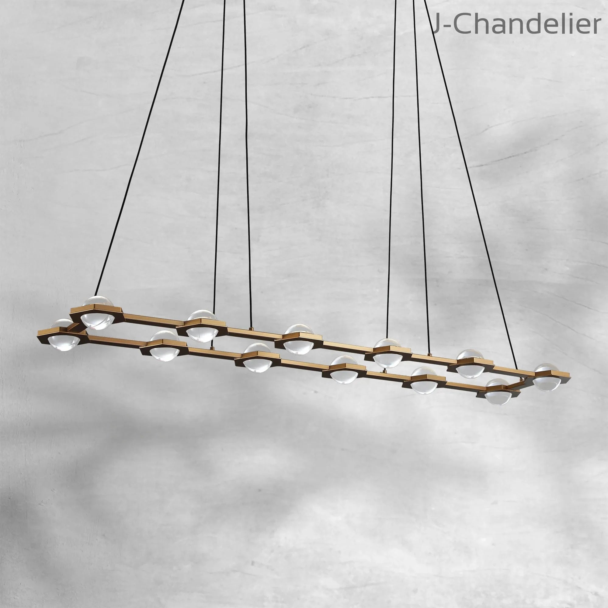 Eclatamt Rectangular Chandelier 54"72"