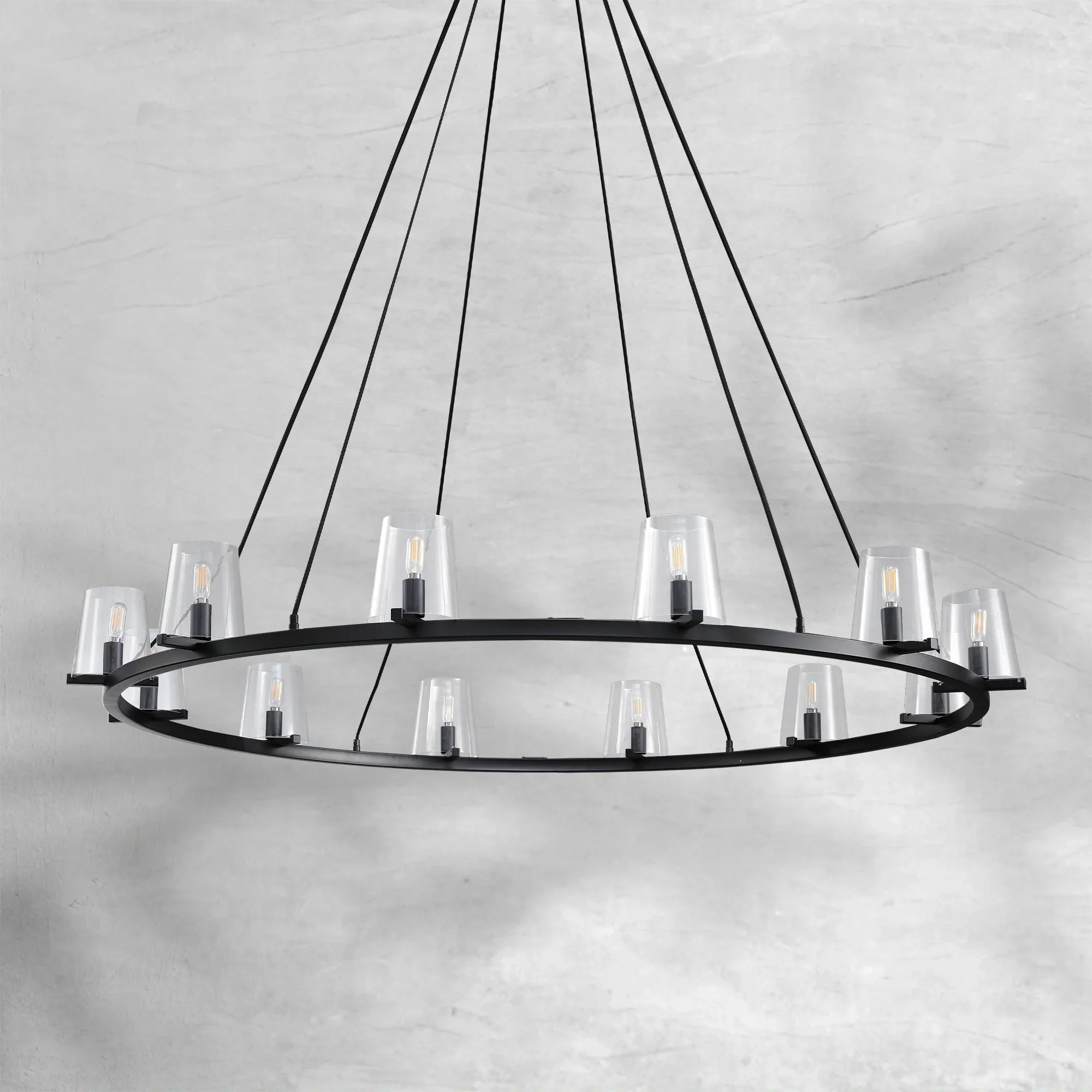 Paricia Glass Round Chandelier 36"48"60"