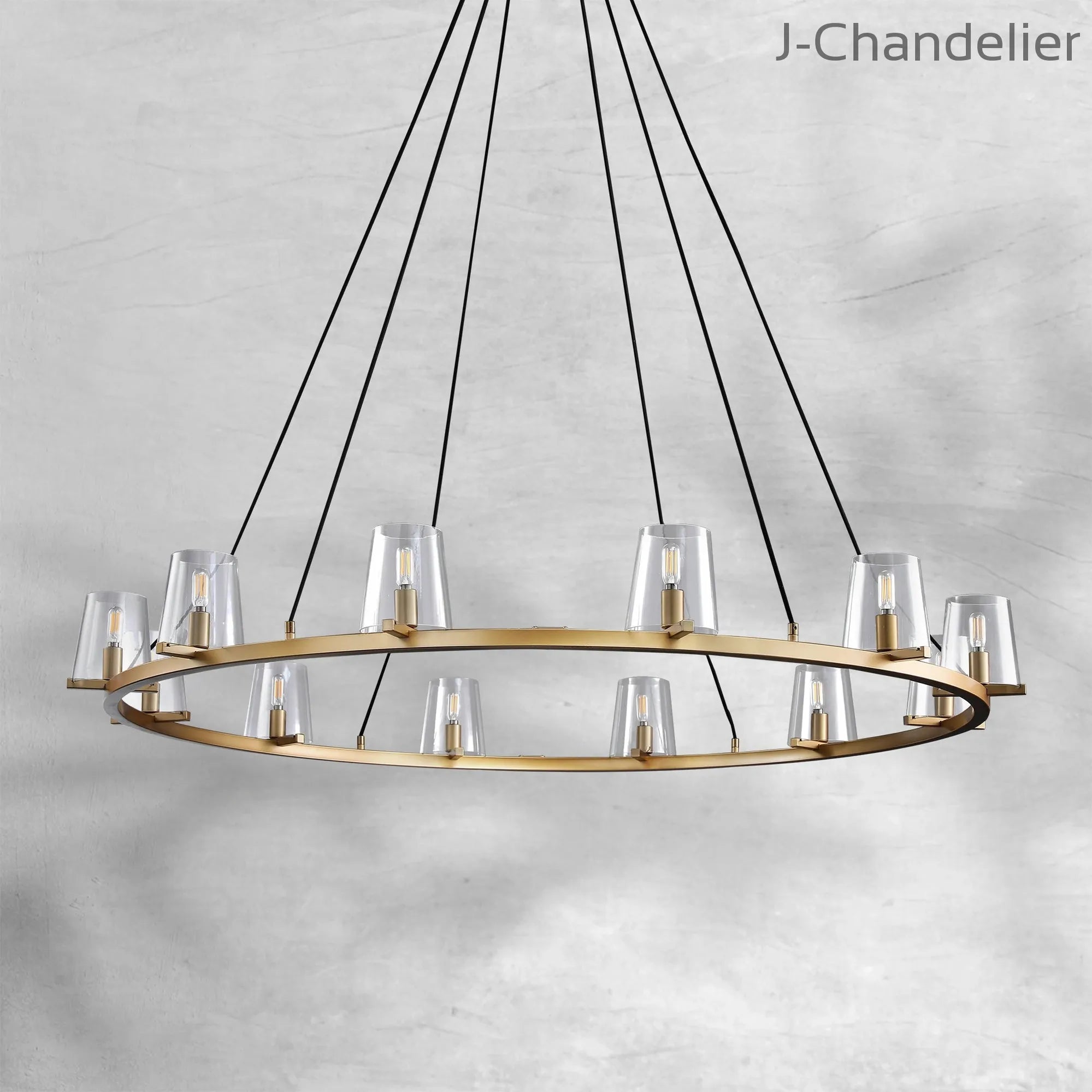 Paricia Glass Round Chandelier 36"48"60"