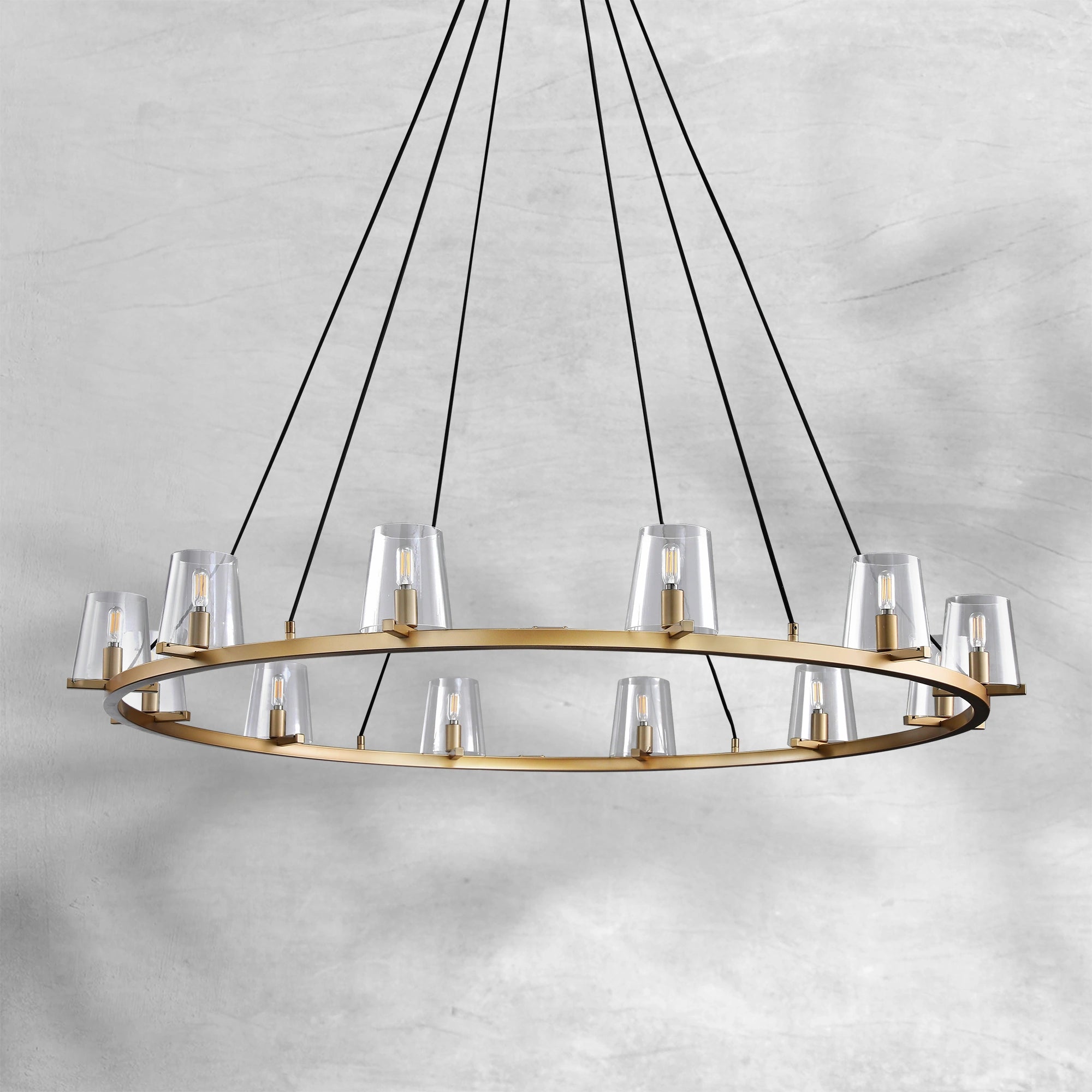 Paricia Glass Round Chandelier 36"48"60"