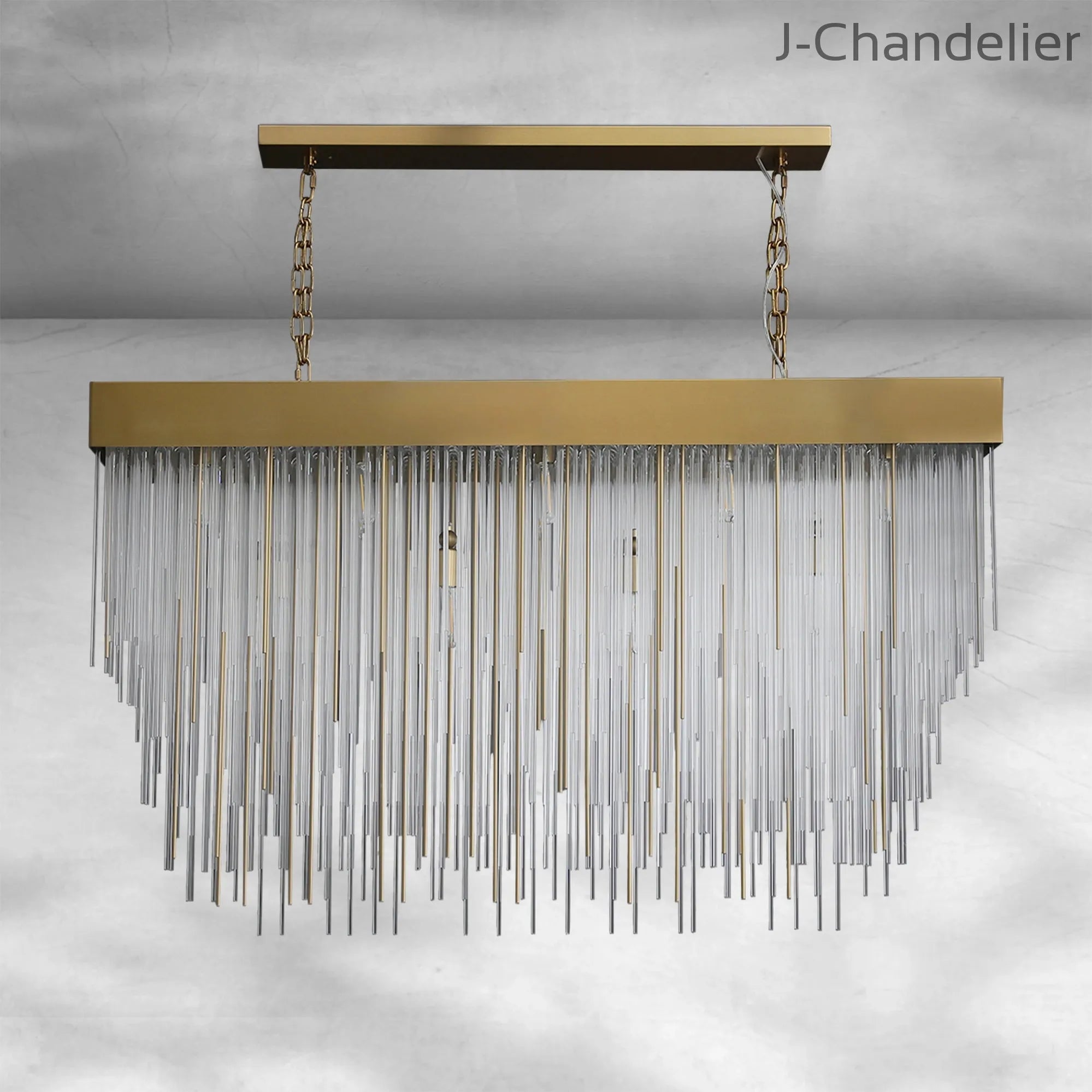 Casa Rectangular Chandelier 54"