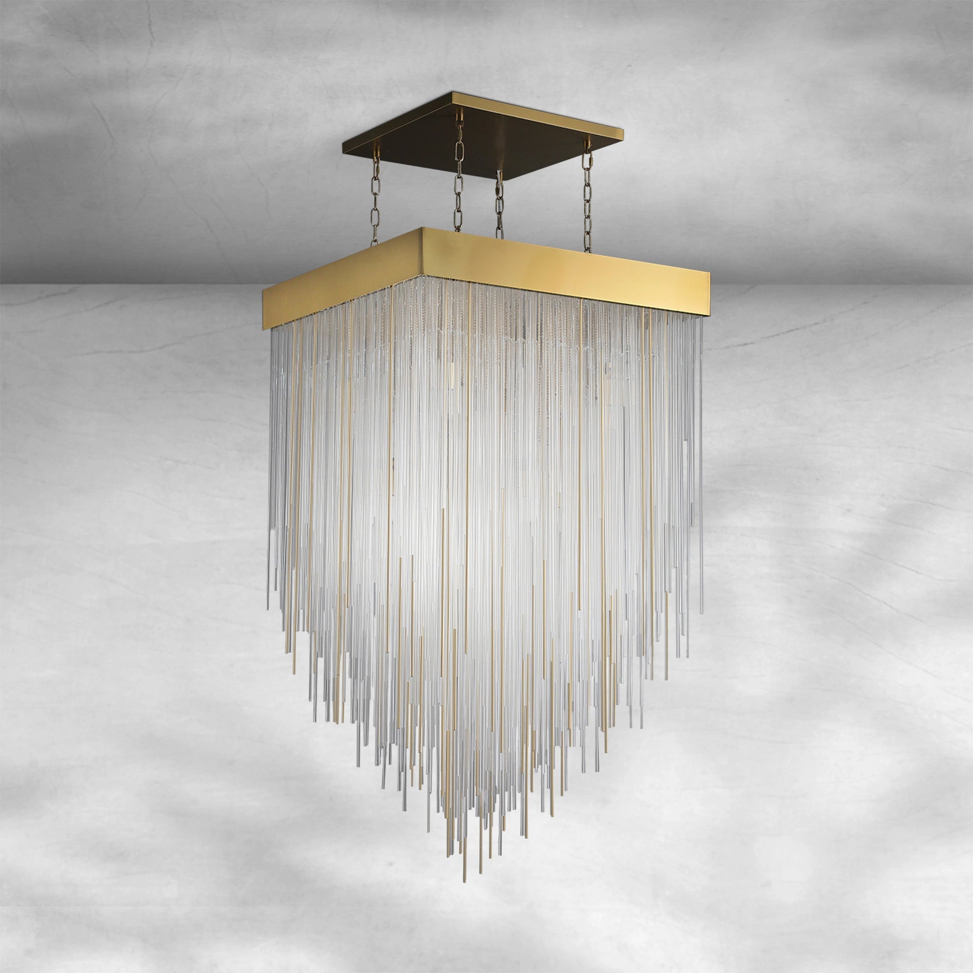 Casa Square Chandelier 21"30"