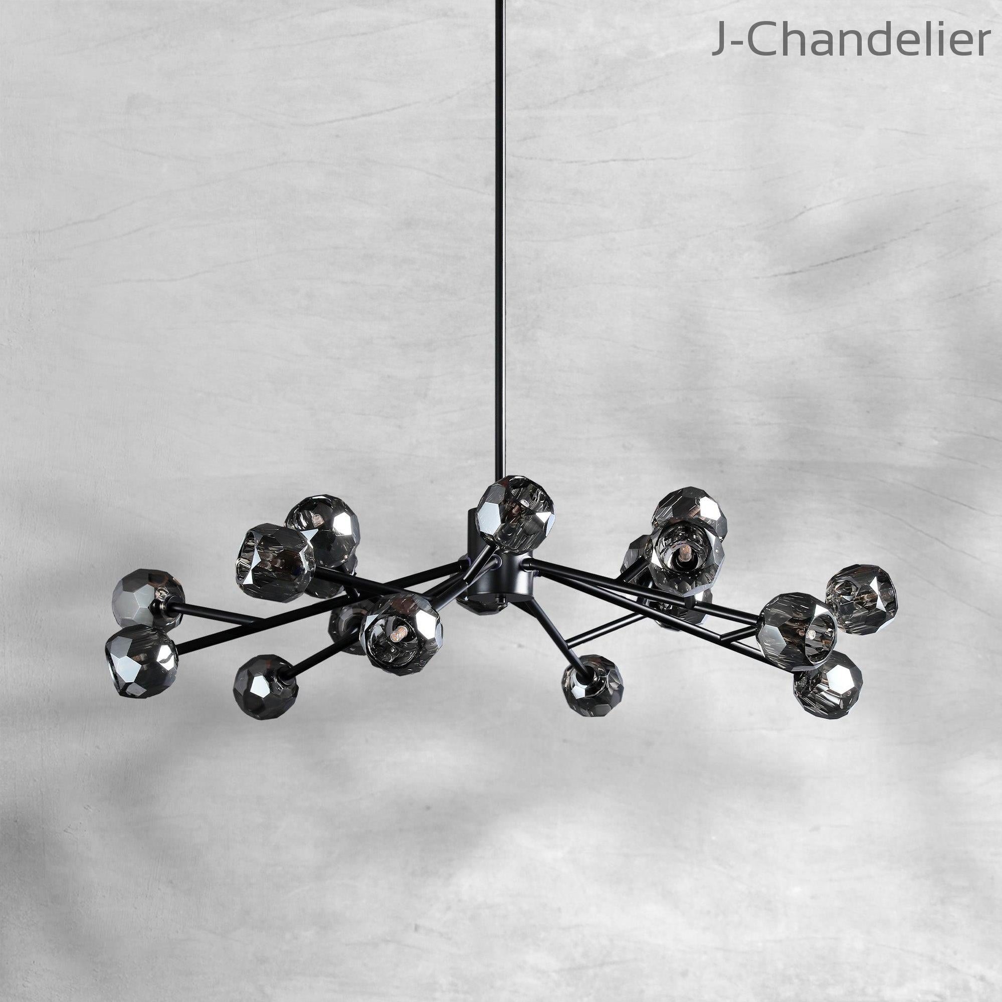 Bille De Crystal Round Chandelier 48"