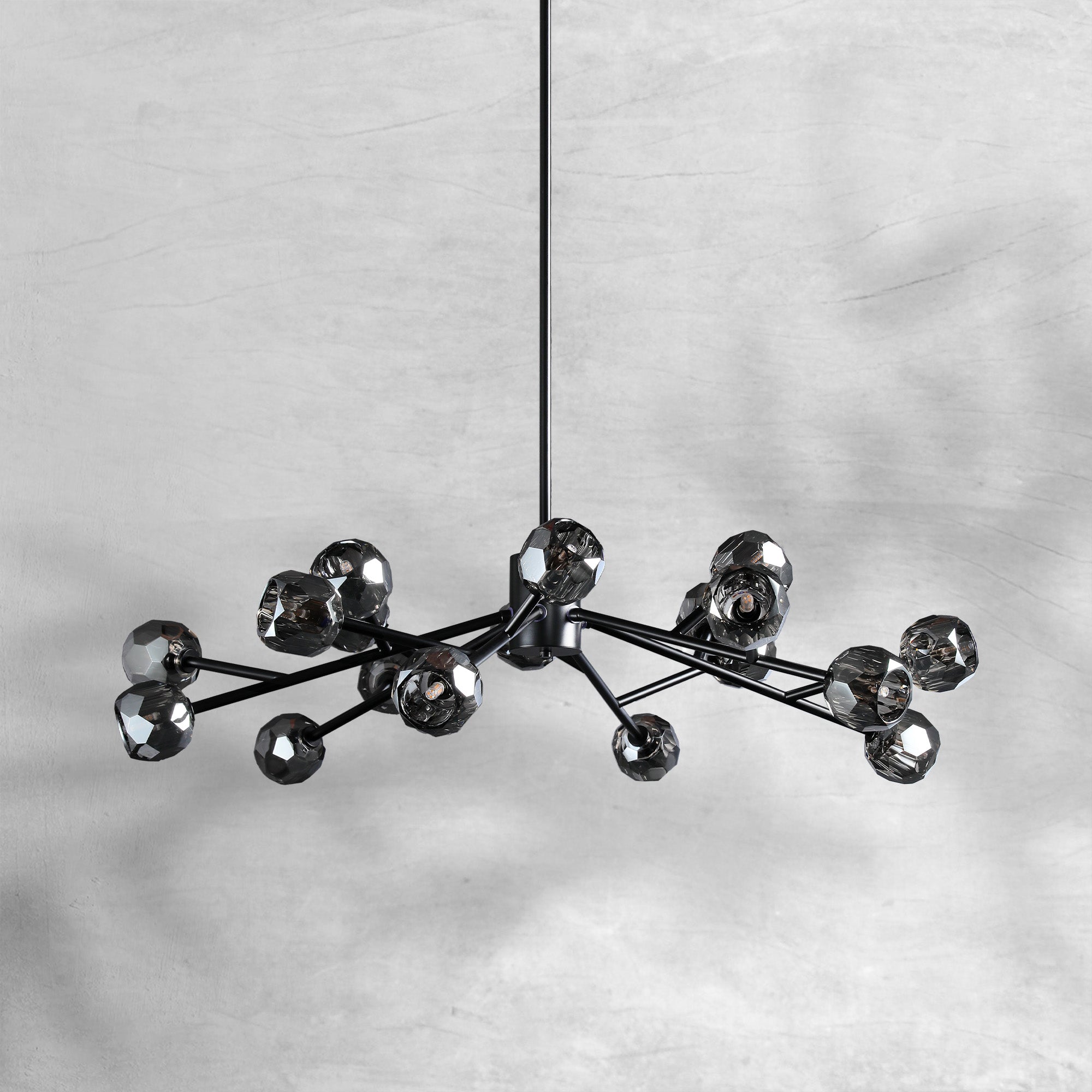 Bille De Crystal Round Chandelier 48"
