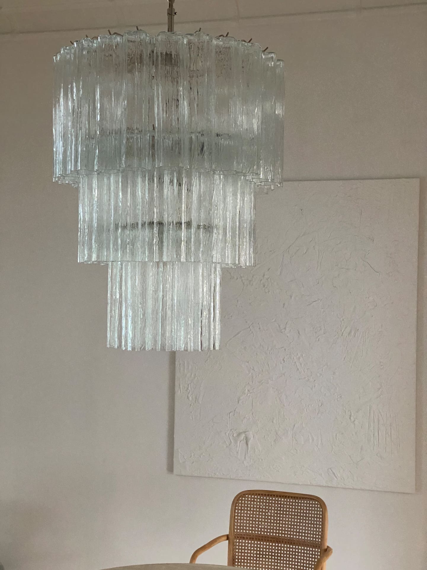Murano Chandelier – 52 tubes – Transparent