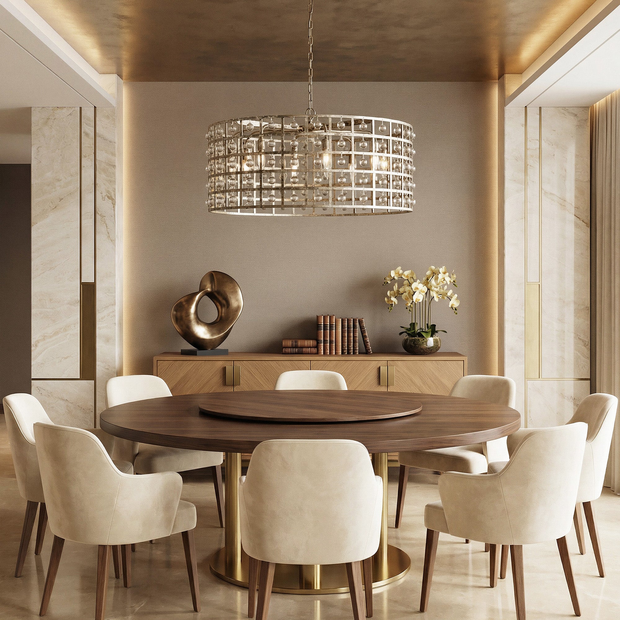 La Cage Round Chandelier 6/8/12 Light