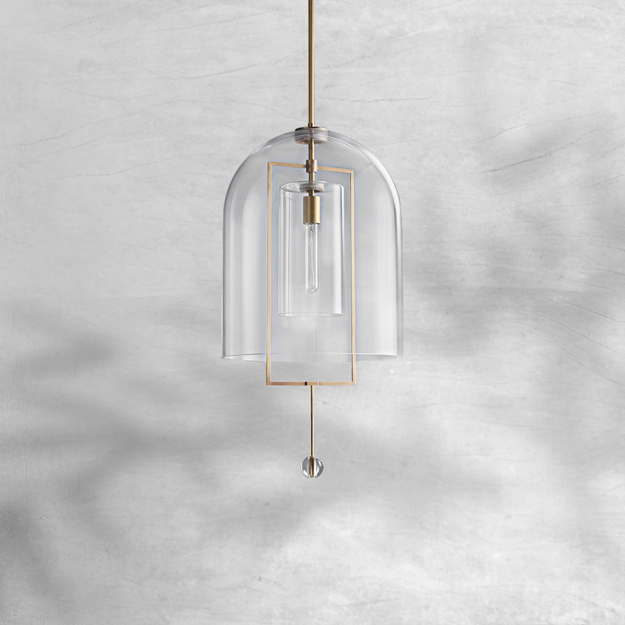 Fable Glass Pendant Light 28"H, 32"H