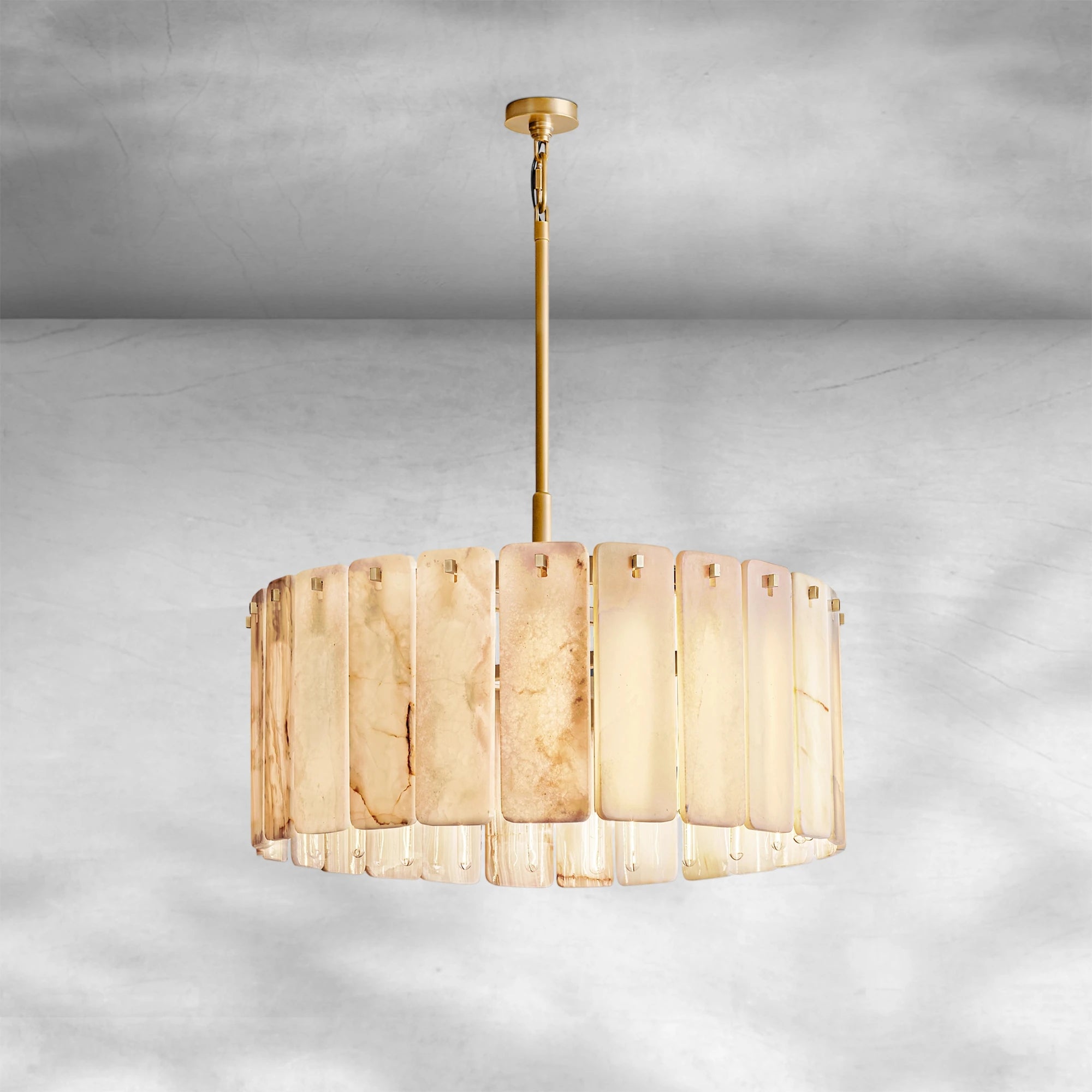 Calame Onyx Round Chandelier 36"