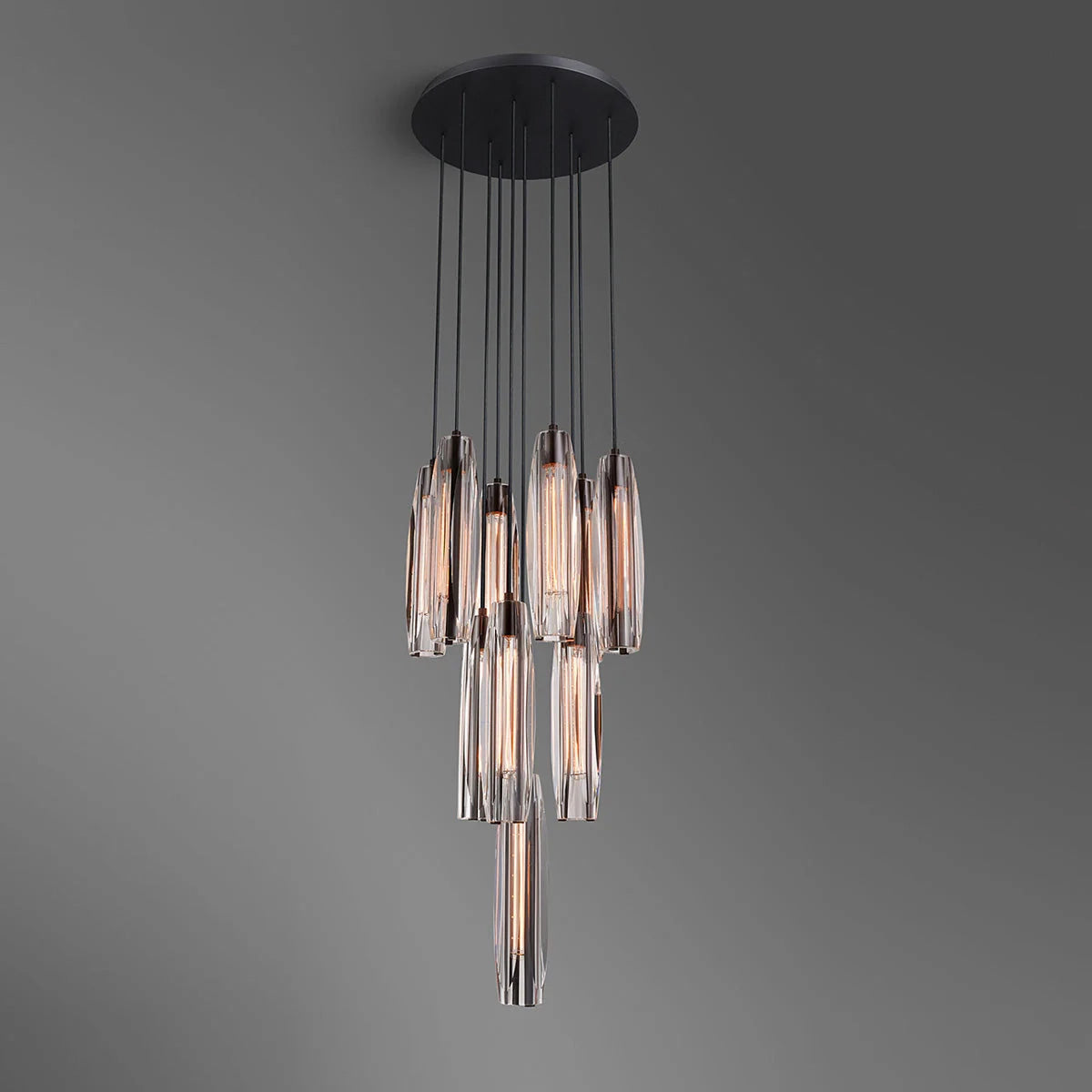 Chapt Crystal 10-Light Round Chandelier