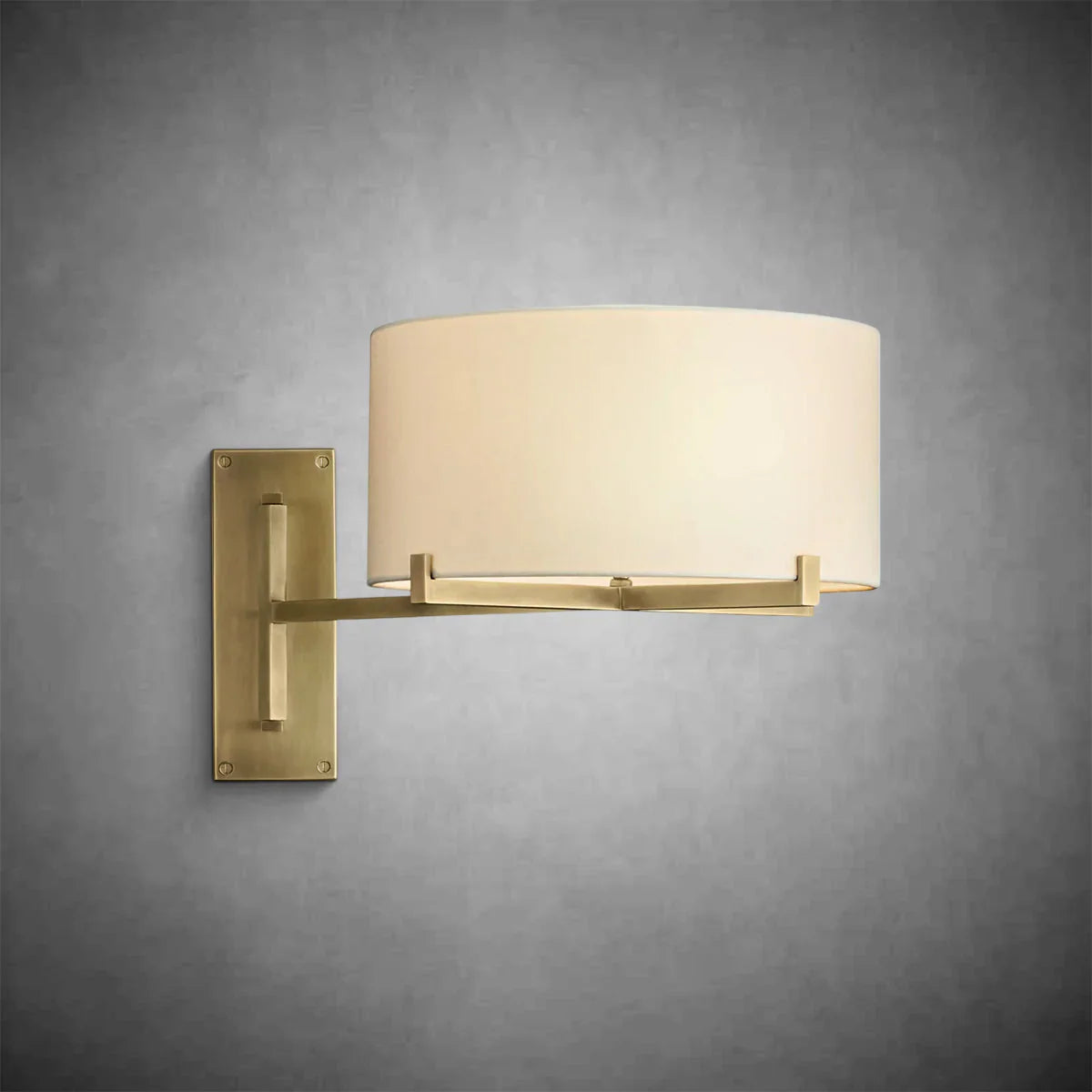 Prism Drum Shade Swing-Arm Sconce