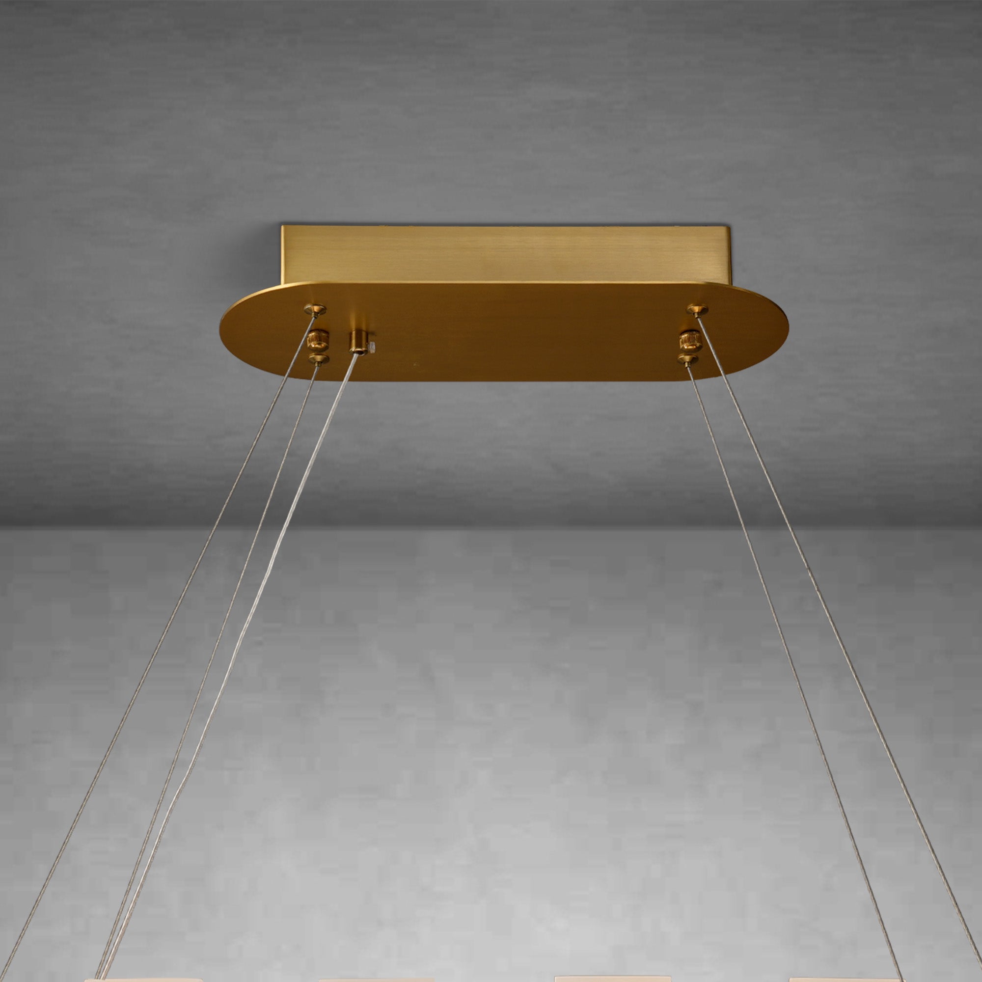 Rectangle Linear Alabaster Chandelier