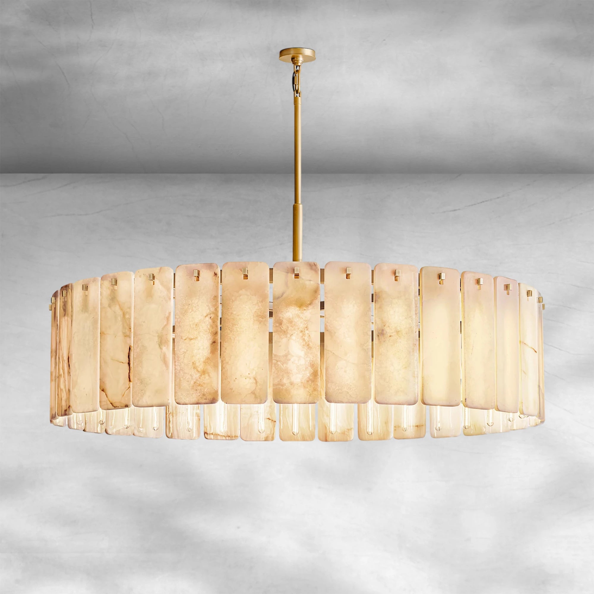 Calame Onyx Round Chandelier 60"