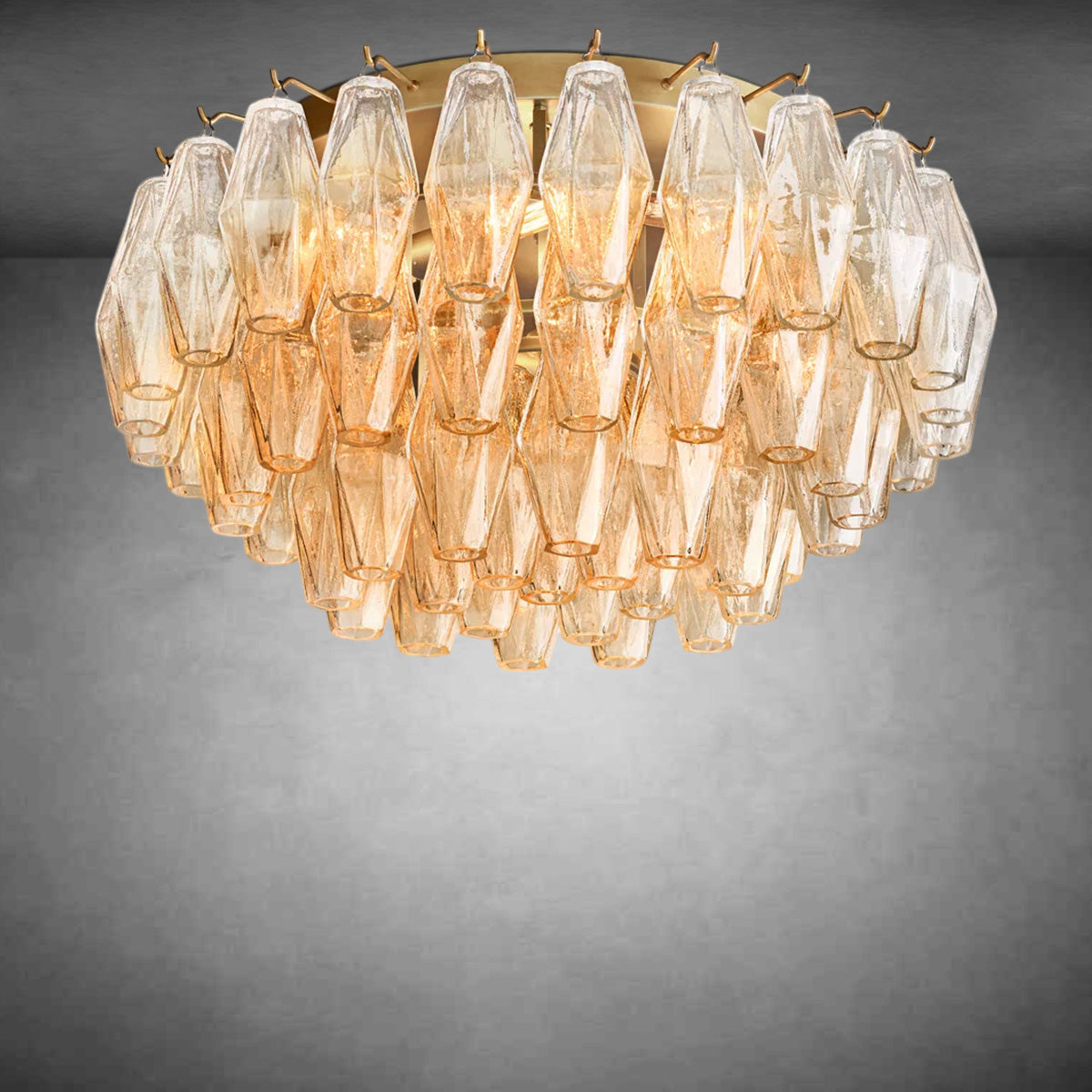 Chiaravalle Glass Flushmount 17"24"