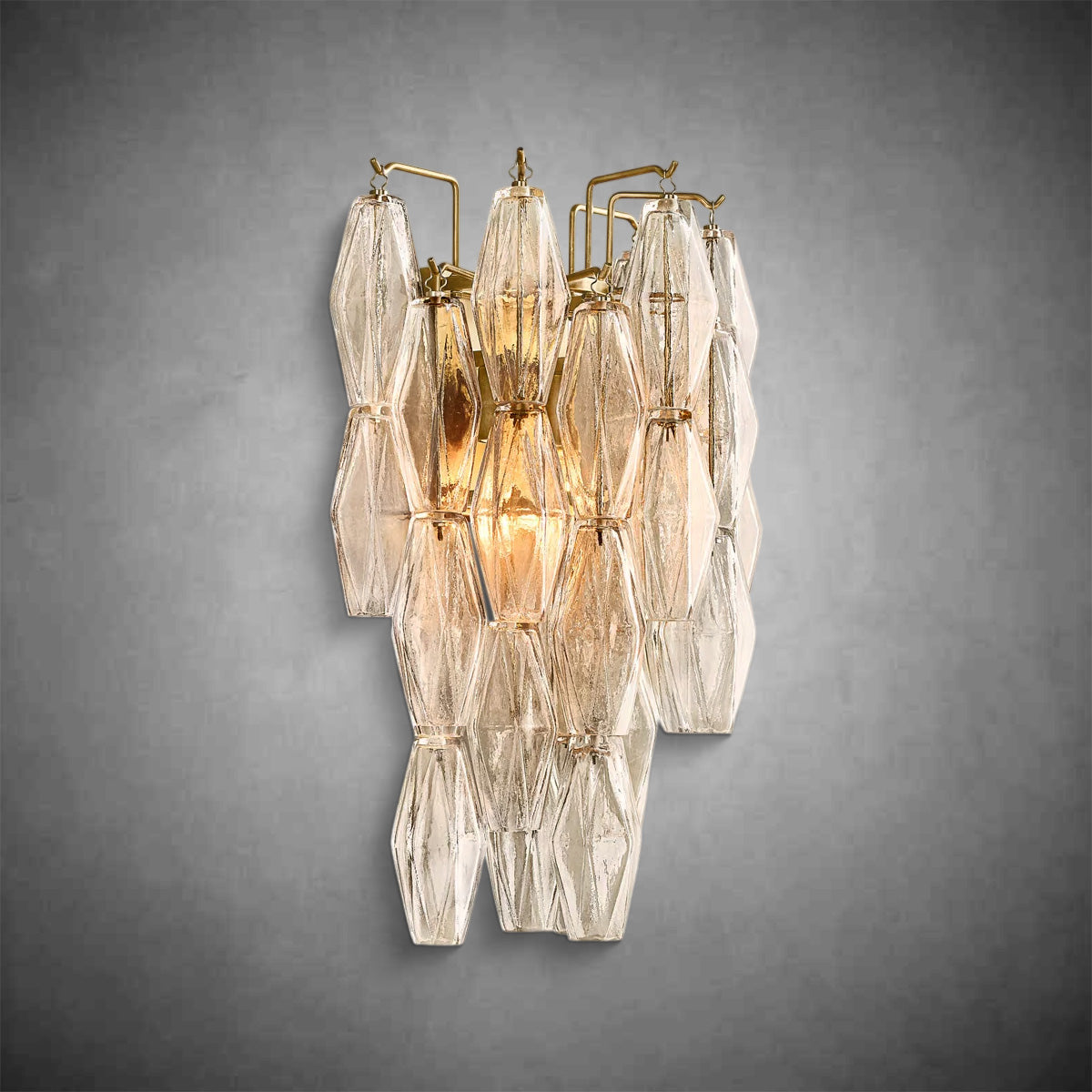 Chiaravalle Glass Short Wall Sconce