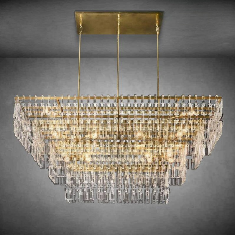 Marigan Multi-Tier Rectangular Chandelier 60" 72"