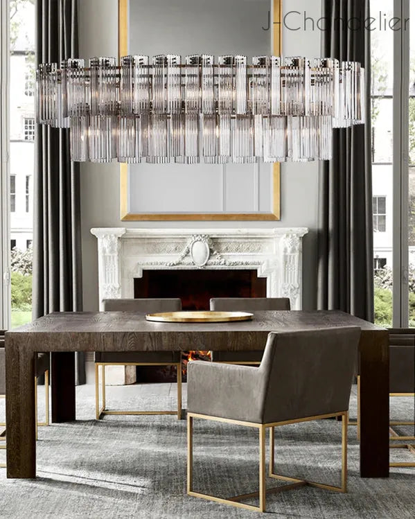 Delsie Oval Chandelier 51''63''72''