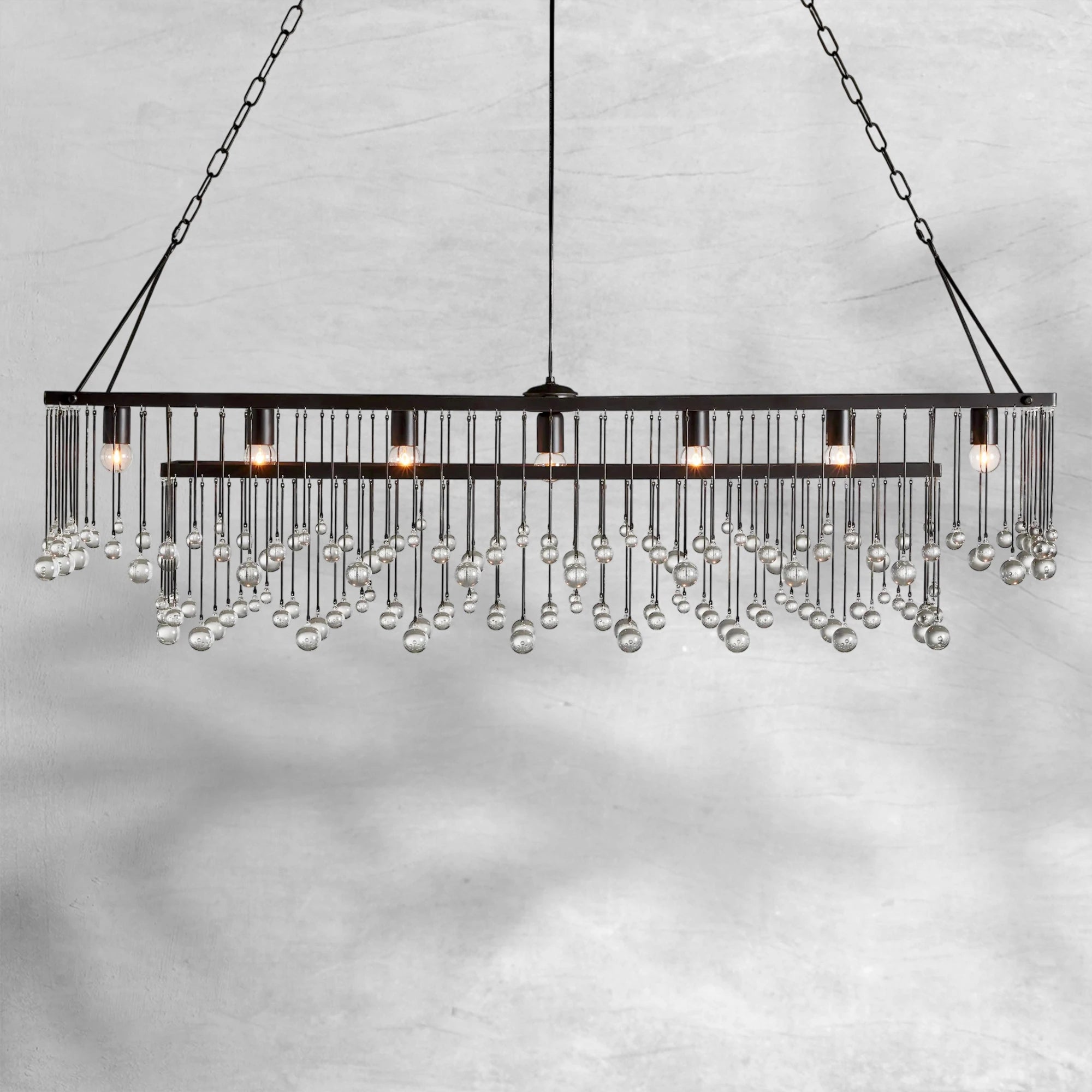 Aubrey Rectangular Chandelier 47''60''