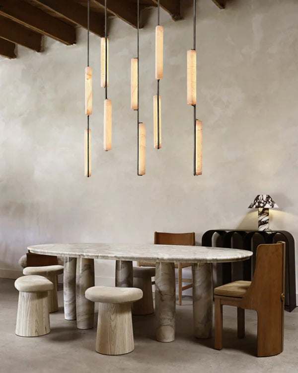 Auduban Alabaster Linear Chandelier
