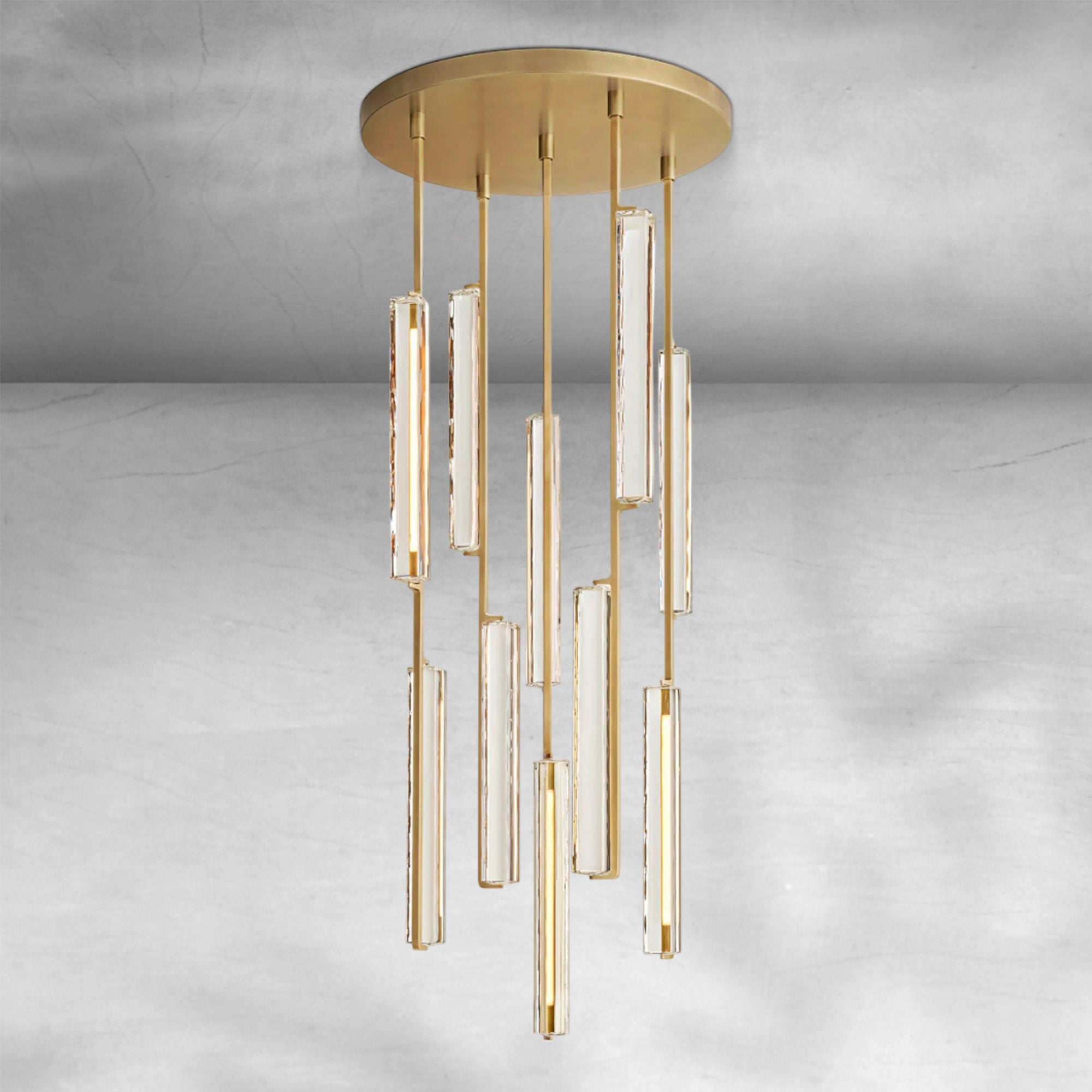 Auduban Crystal Round Chandelier