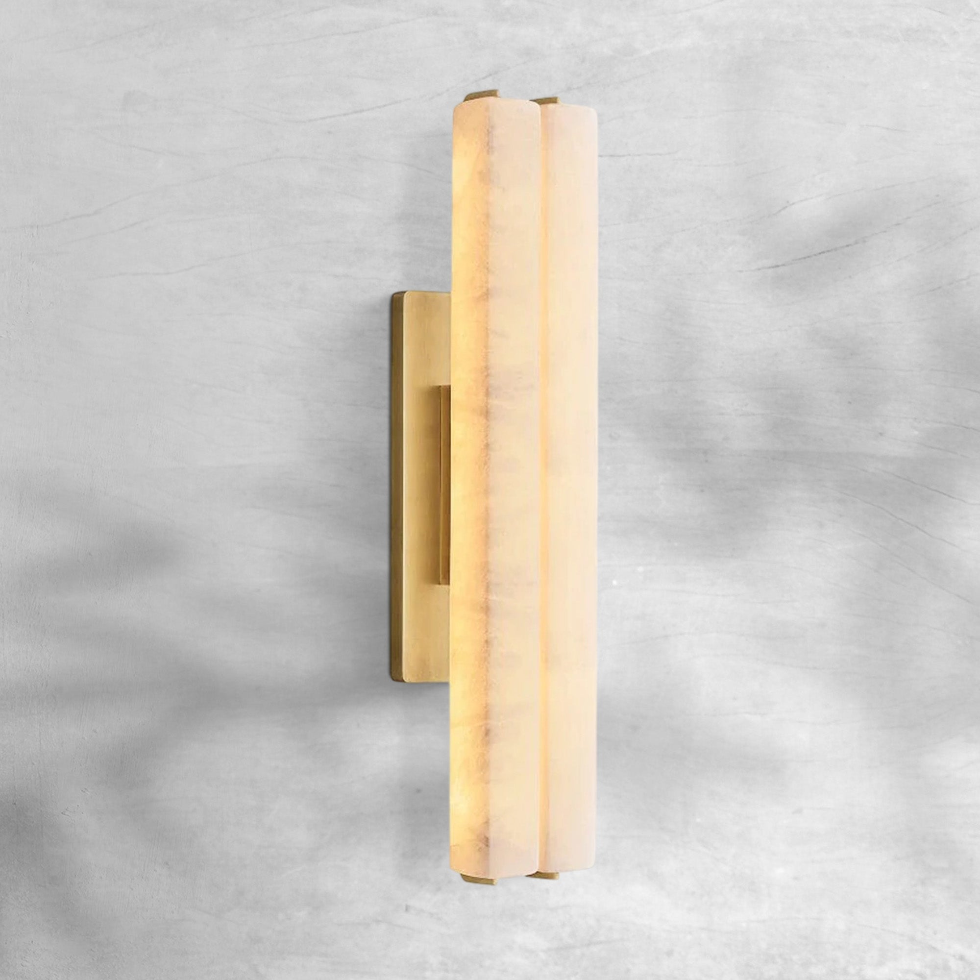 Auduban Alabaster Double Sconce