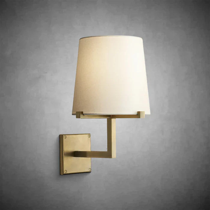 Paricia Fabric Shade Grand Sconc