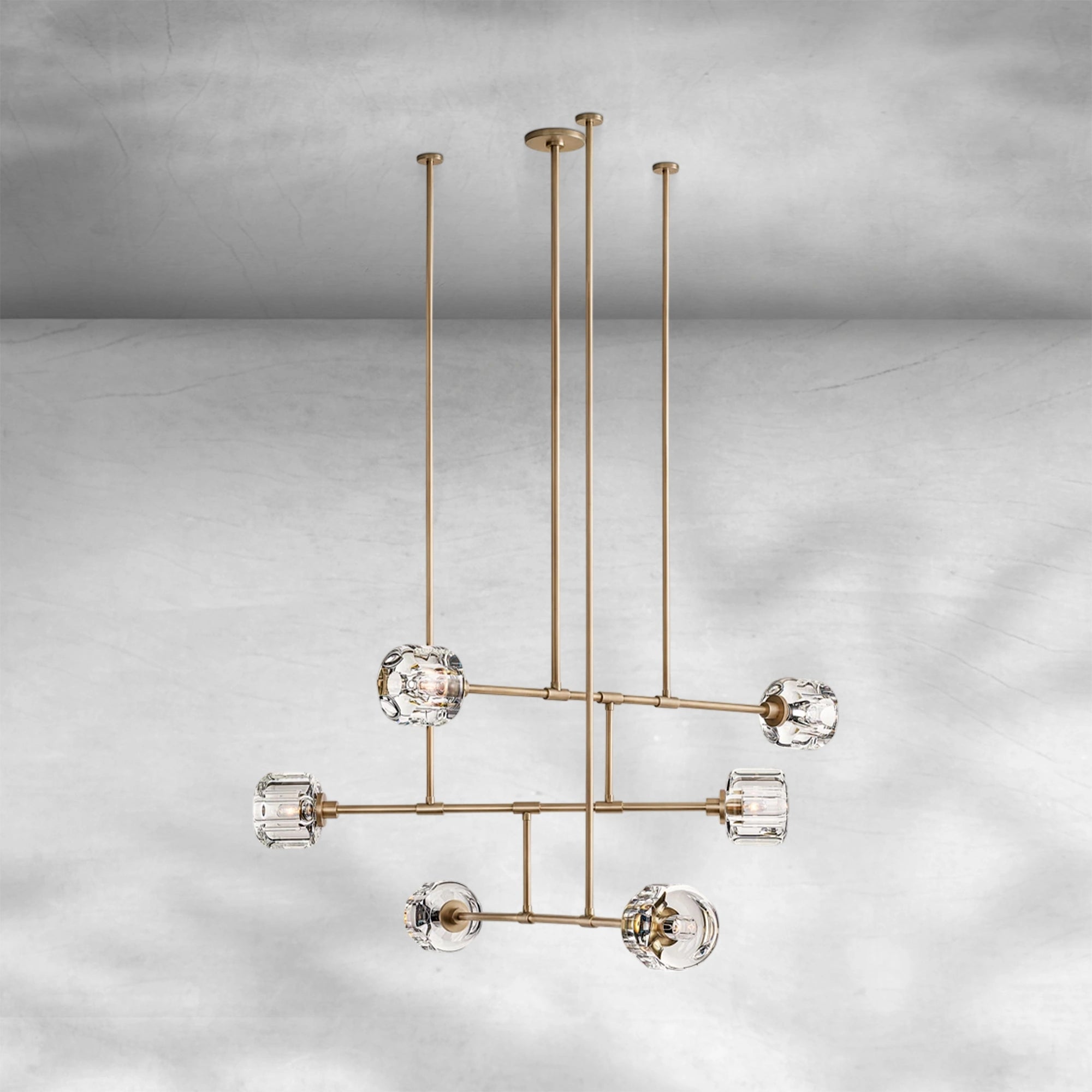 Demaket Mobile Round Chandelier 48" 62"
