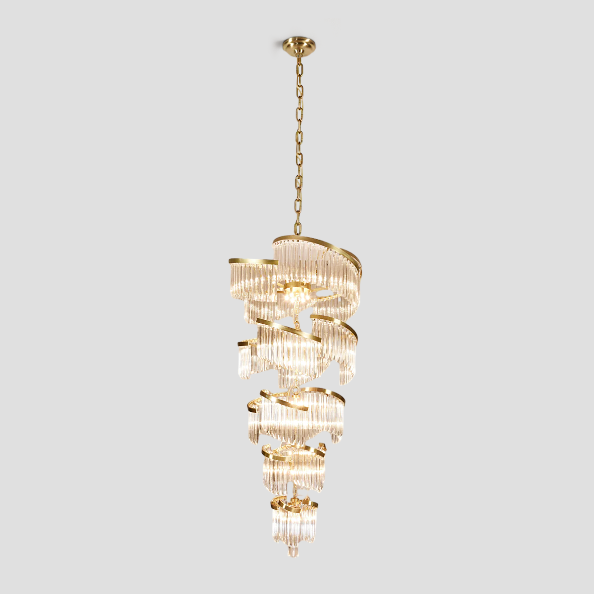 Twin Palms Multi-Tier Crystal Chandelier